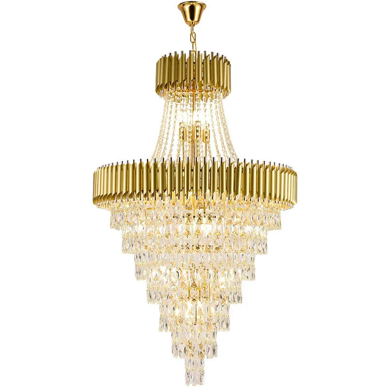 Luxury Modern Chandelier for Living Room - Elegant Gold Decor for Staircases, Hallways, and Spirited Ambiance