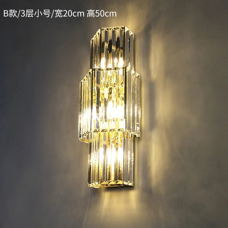 Avery's Crystal LED Wall Lamp - Simple Elegance for Your Living Spaces