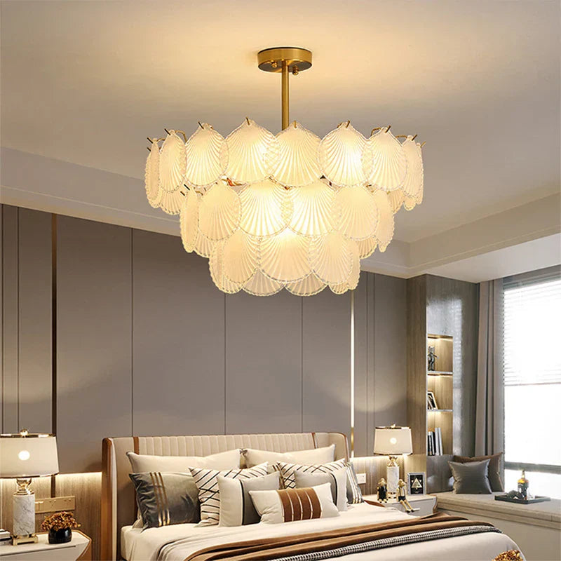 Nordic Postmodern Glass Chandelier - Simple Elegance for Your Living Room, Dining Room, Bedroom, and Study