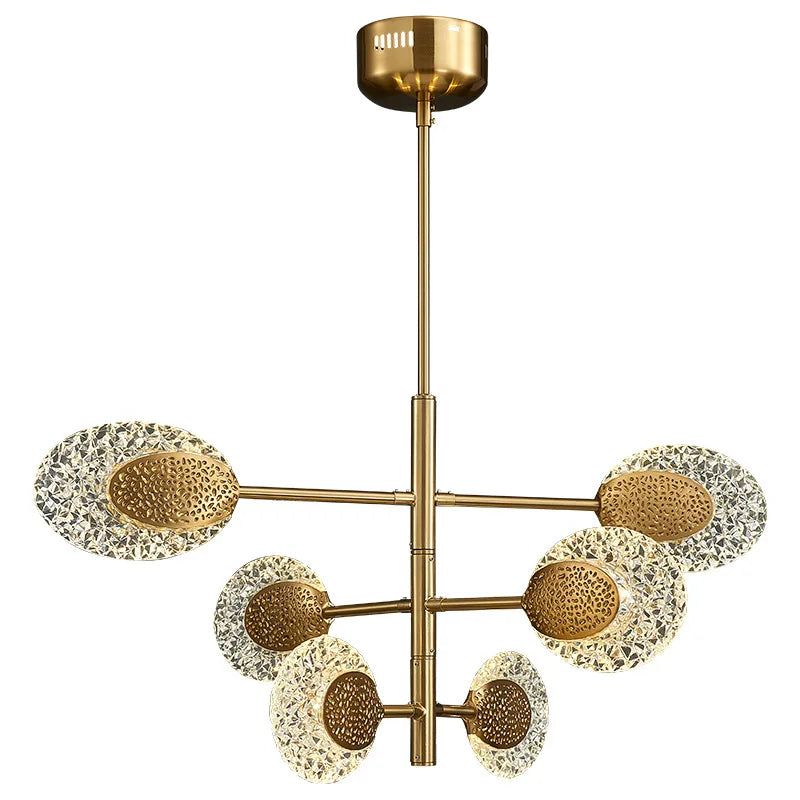 Nordic Post-modern Light Luxury Glass Art Chandelier - Personalized Elegance for Duplex Buildings, Villas, Dining, and Living Spaces