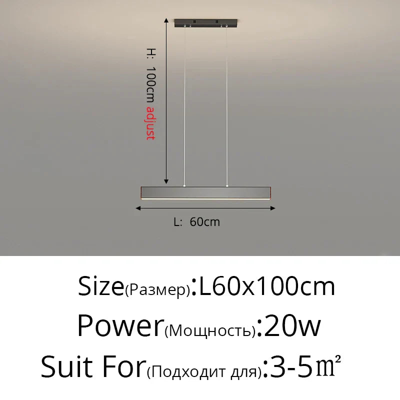 Contemporary LED Chandelier - Minimalist Elegance for Home Villas, Living Rooms, Bedrooms, Dining Rooms, and Studies