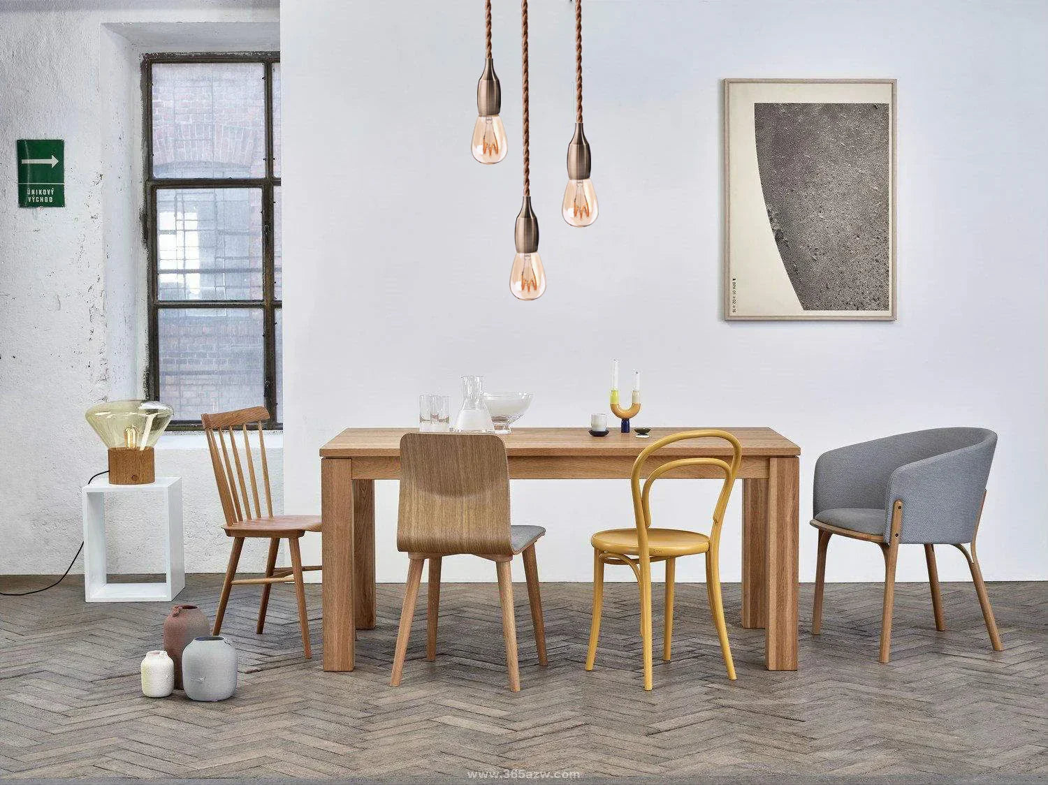 Amélie's Nordic Modern Pendant Light - Industrial Retro E27 Aluminum Lampholder
