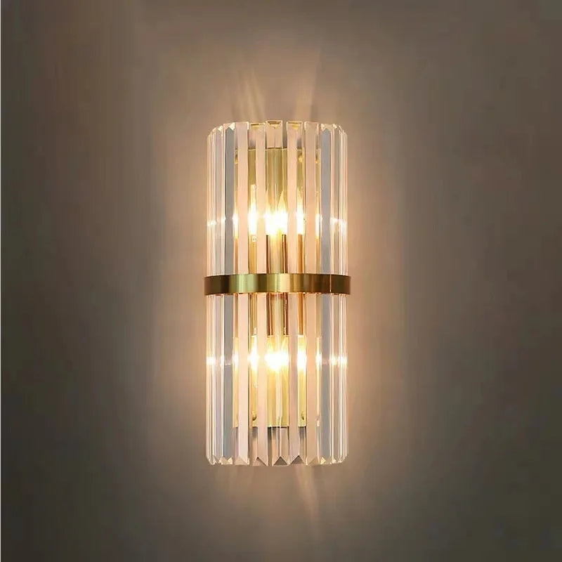 Modern Wall Sconce Lights - Crystal Bedside, Dining, Living Room, Aisle, Corridor, Stair Lighting for Hotel and Restaurant, Glass Lamp