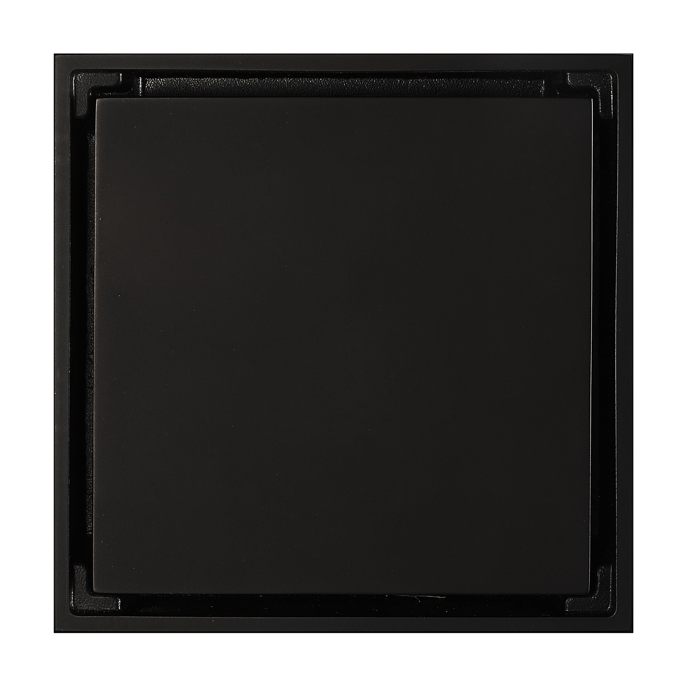 Matte Black brass floor drain 4x4inch