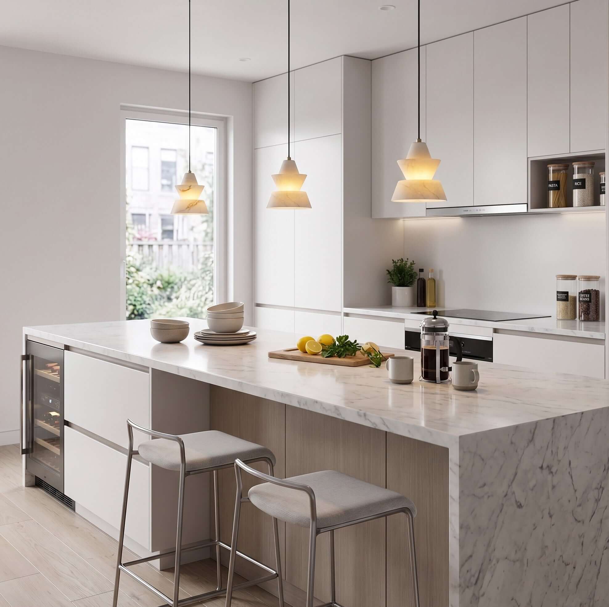LAB S18 Alabaster Pendant Light