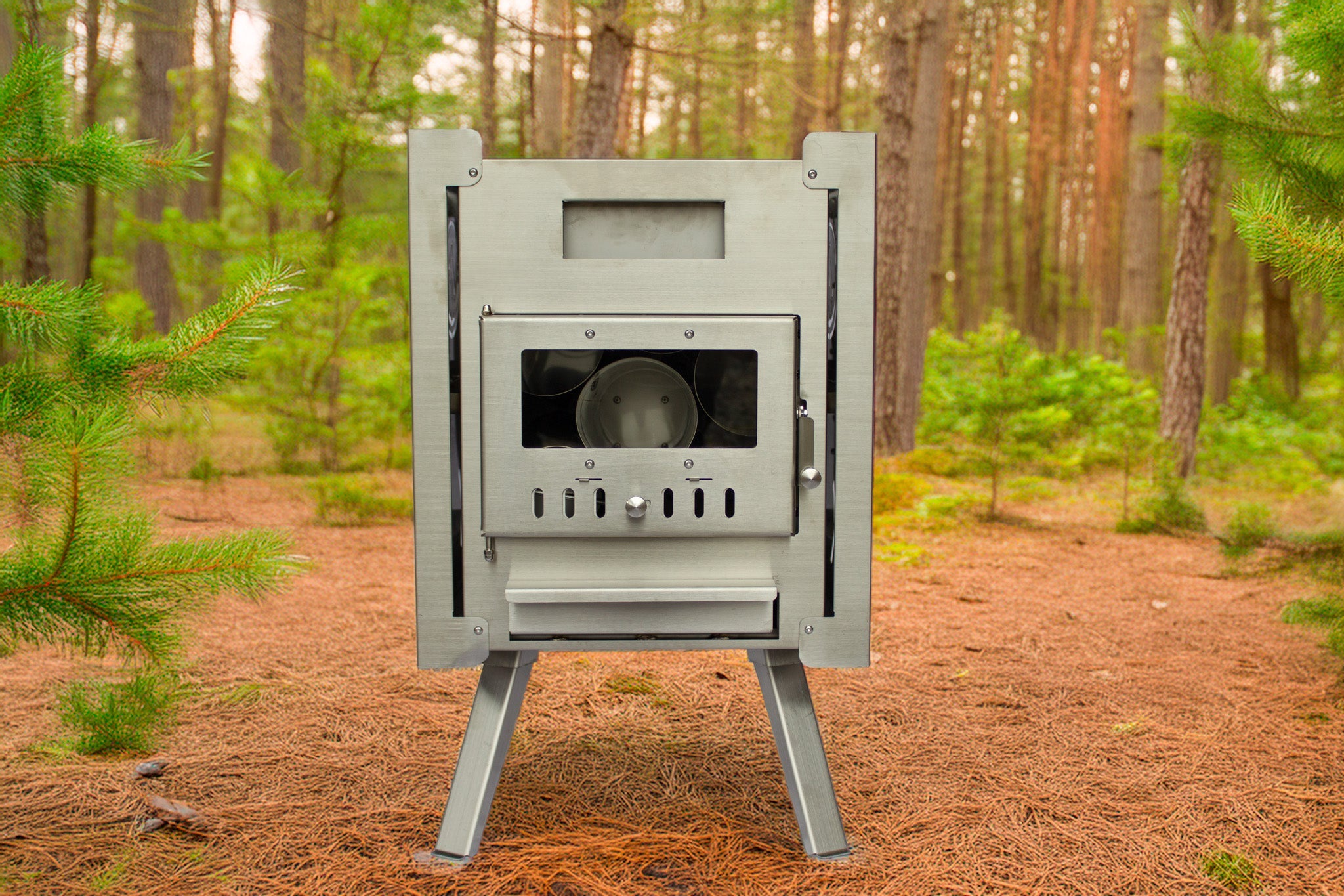 North Shore Sauna Nova 6 | 6-Person Portable Wood-Fired Sauna Tent | 200°F+ in 30 Minutes | 7.5'×9' Interior | Double Bench Capacity | All-Weather Group Sauna