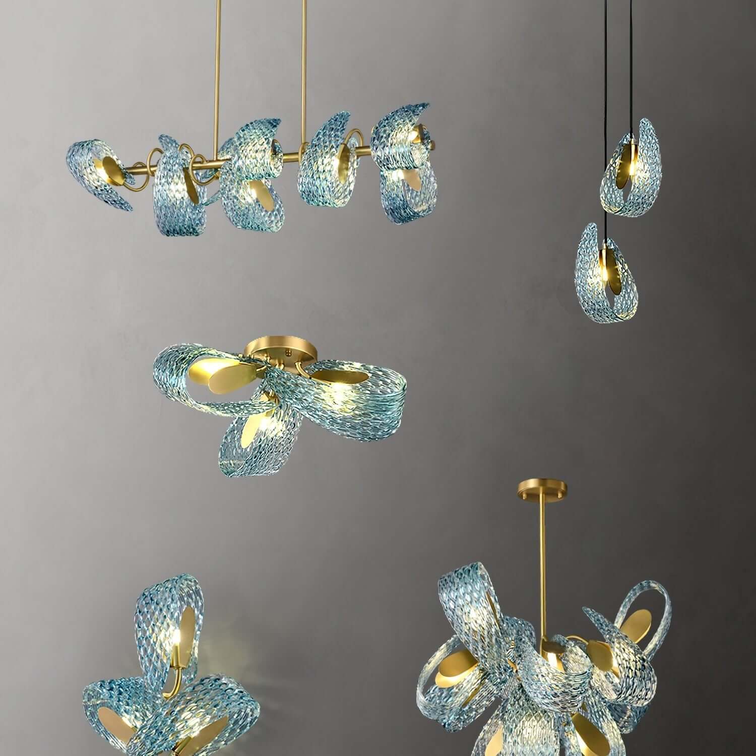 Petal Glass Chandelier