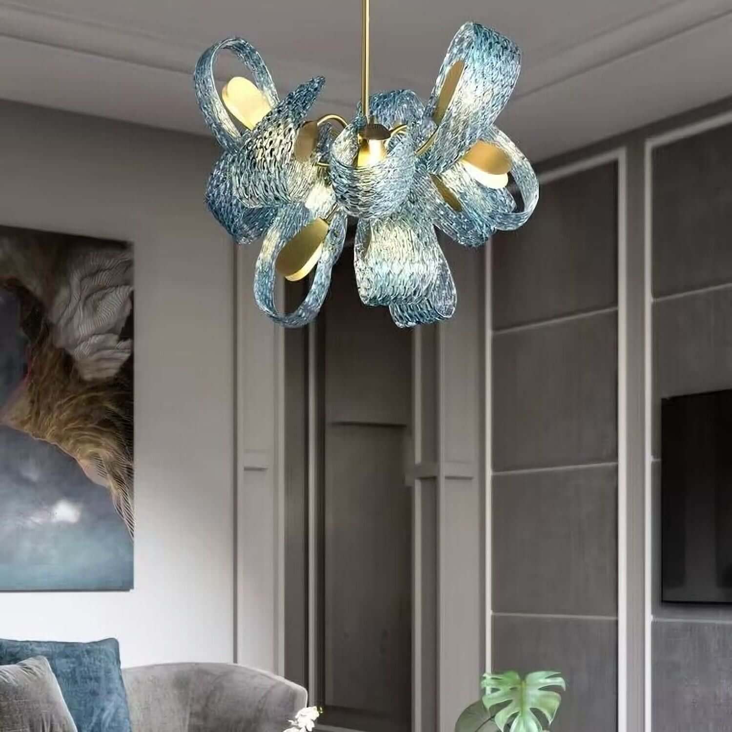 Petal Glass Chandelier