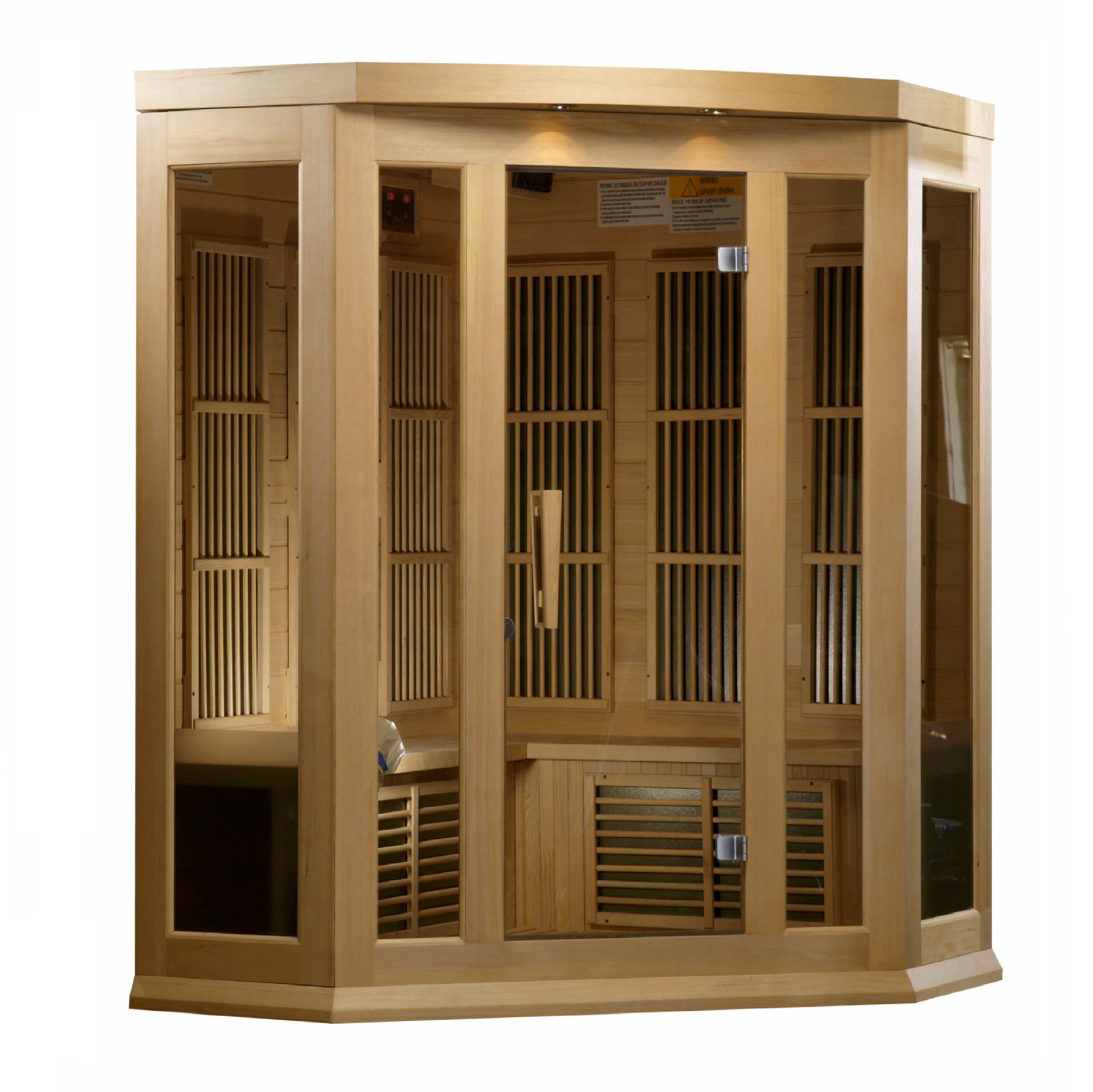 Maxxus 3 Person Corner Low EMF Infrared Sauna (MX-K356-01)