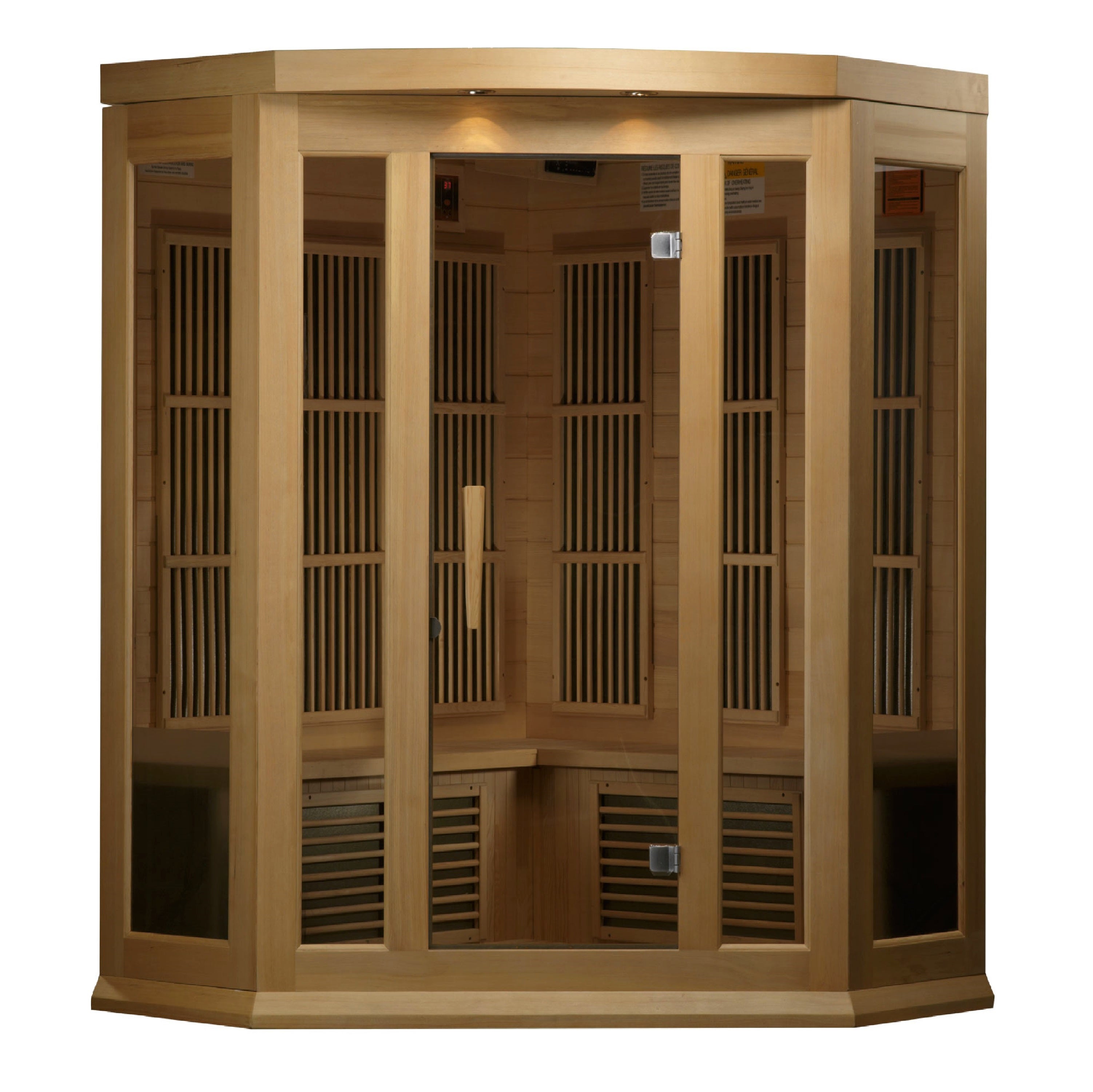 Maxxus 3 Person Corner Low EMF Infrared Sauna (MX-K356-01)