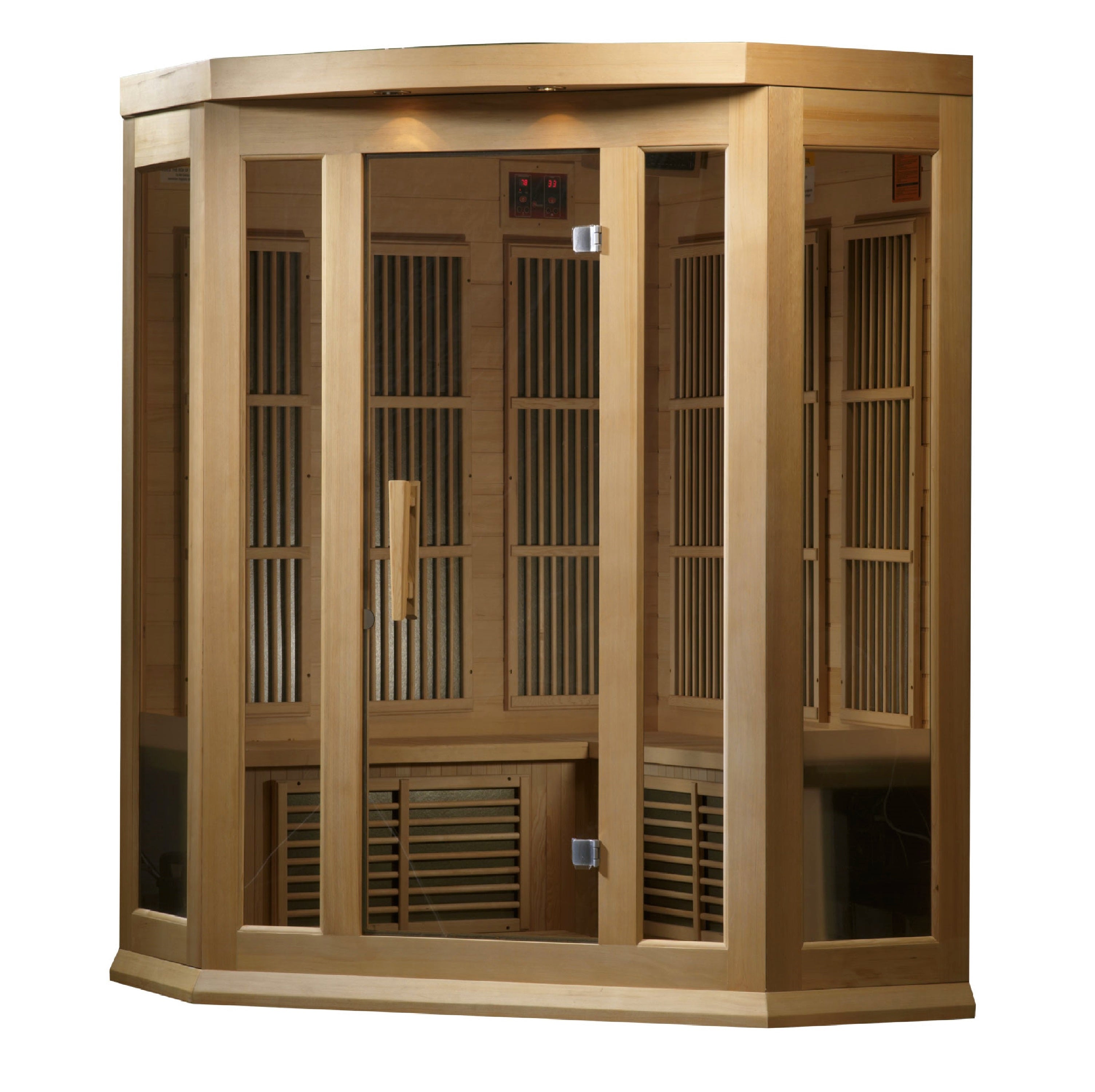 Maxxus 3 Person Corner Low EMF Infrared Sauna (MX-K356-01)