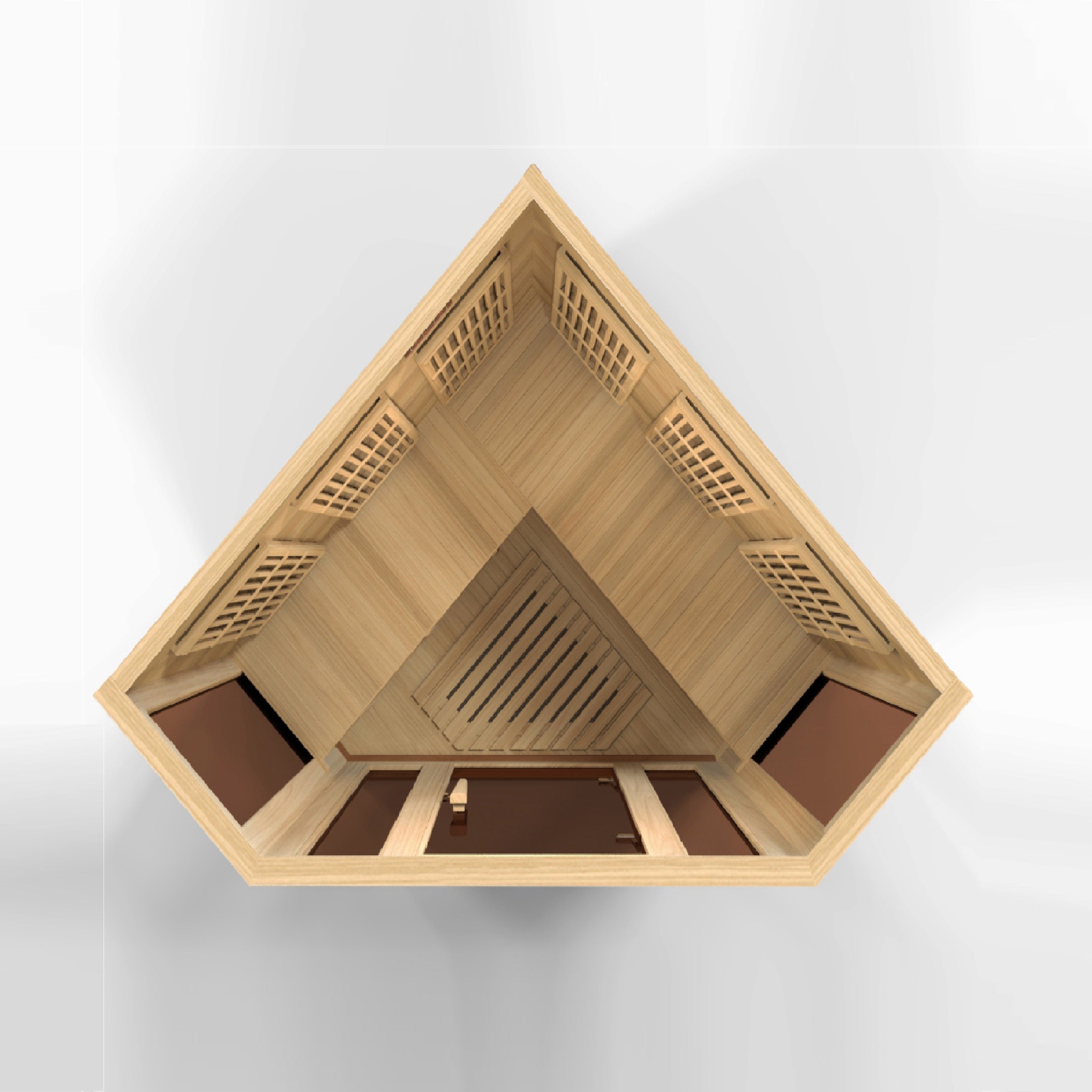 Maxxus 3 Person Corner Low EMF Infrared Sauna (MX-K356-01)