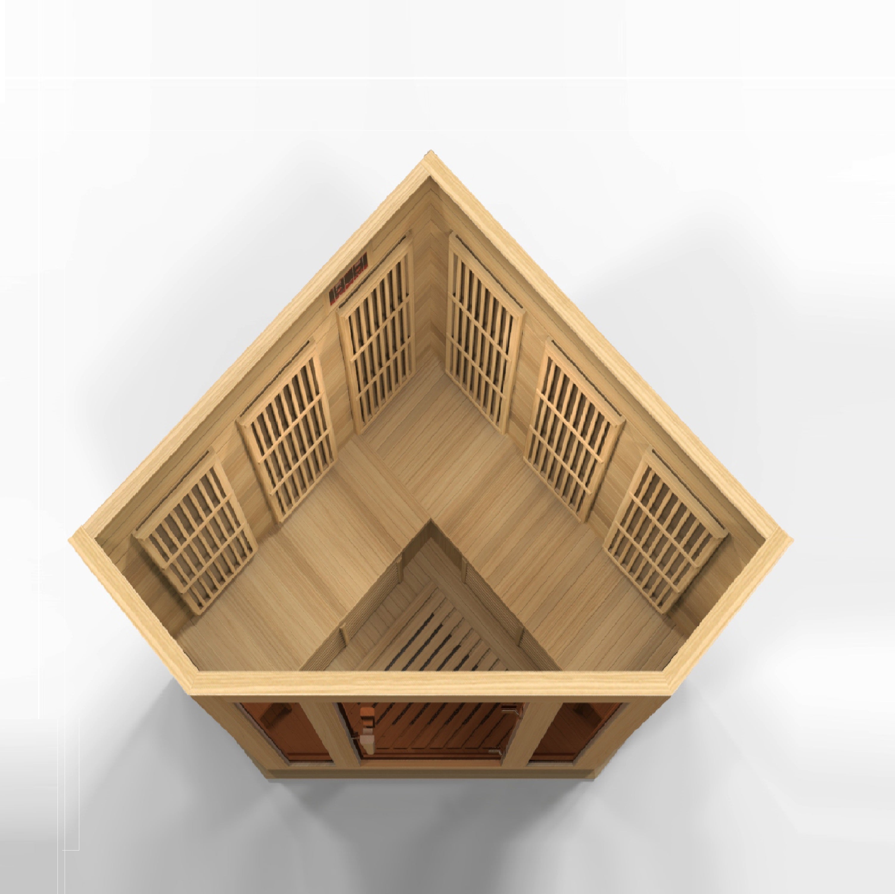 Maxxus 3 Person Corner Low EMF Infrared Sauna (MX-K356-01)