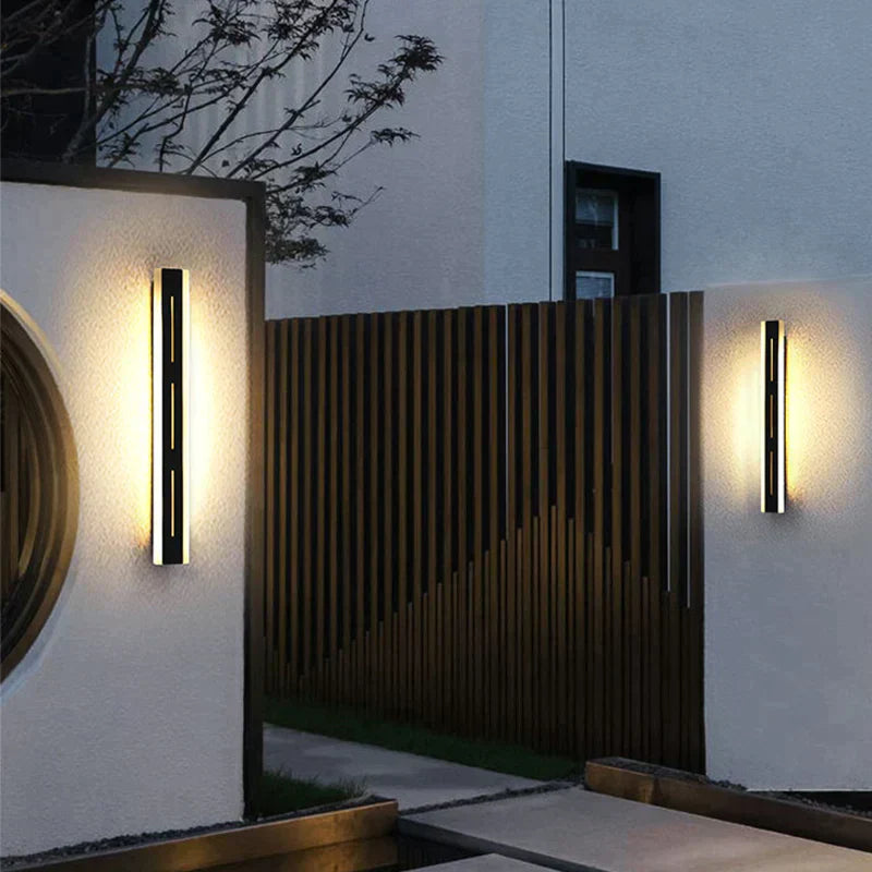 Eva's Waterproof Aluminum LED Outdoor Wall Lamp - Remote Controlled Garden Porch Sconce