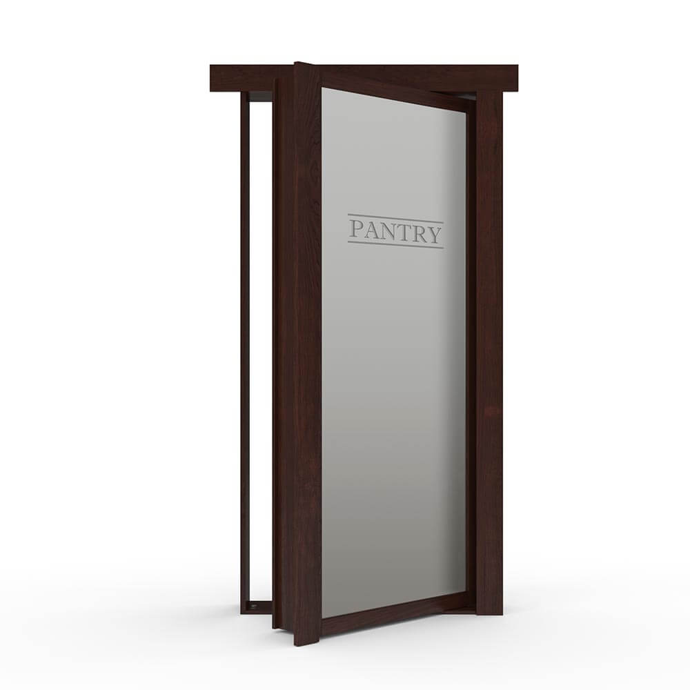 Hidden Flush Mount Maple Pantry Door
