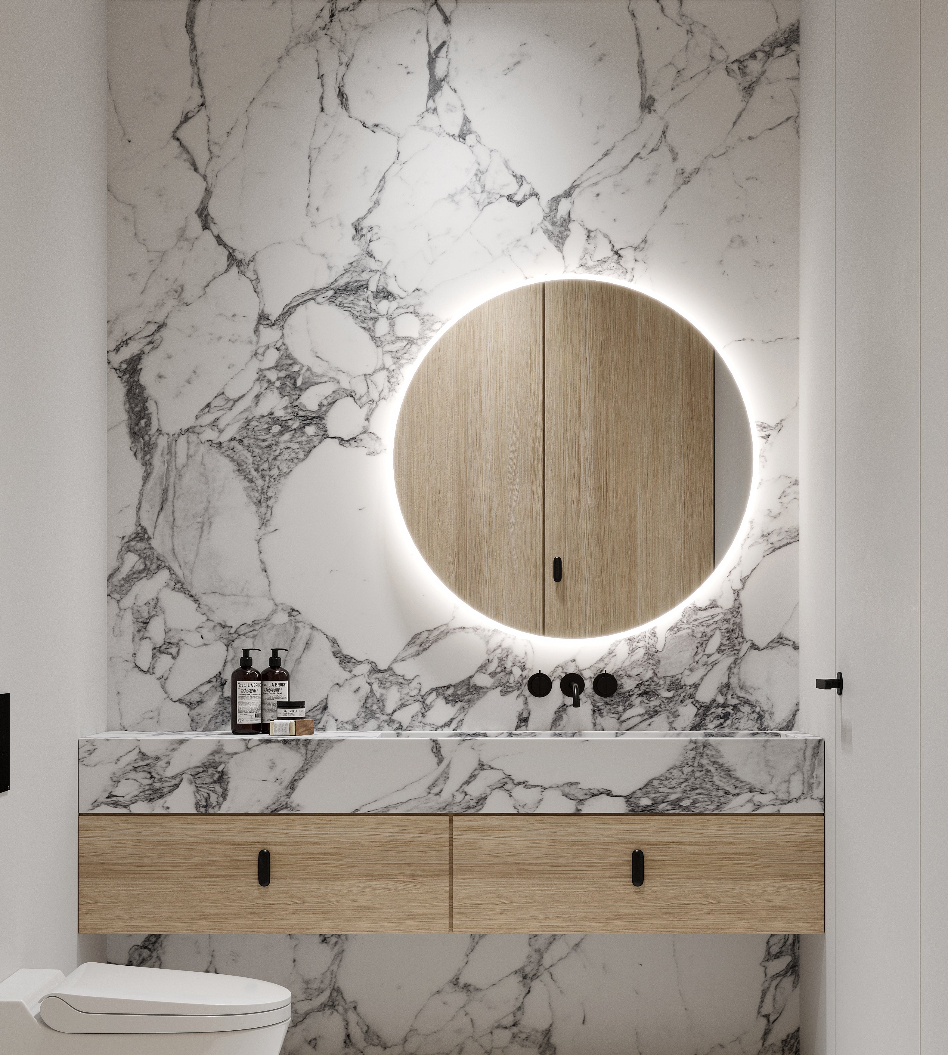 Zeek 32" BackLit LED lighted  Round Bathroom Wall Mirror M-RN32 CLEARANCE*
