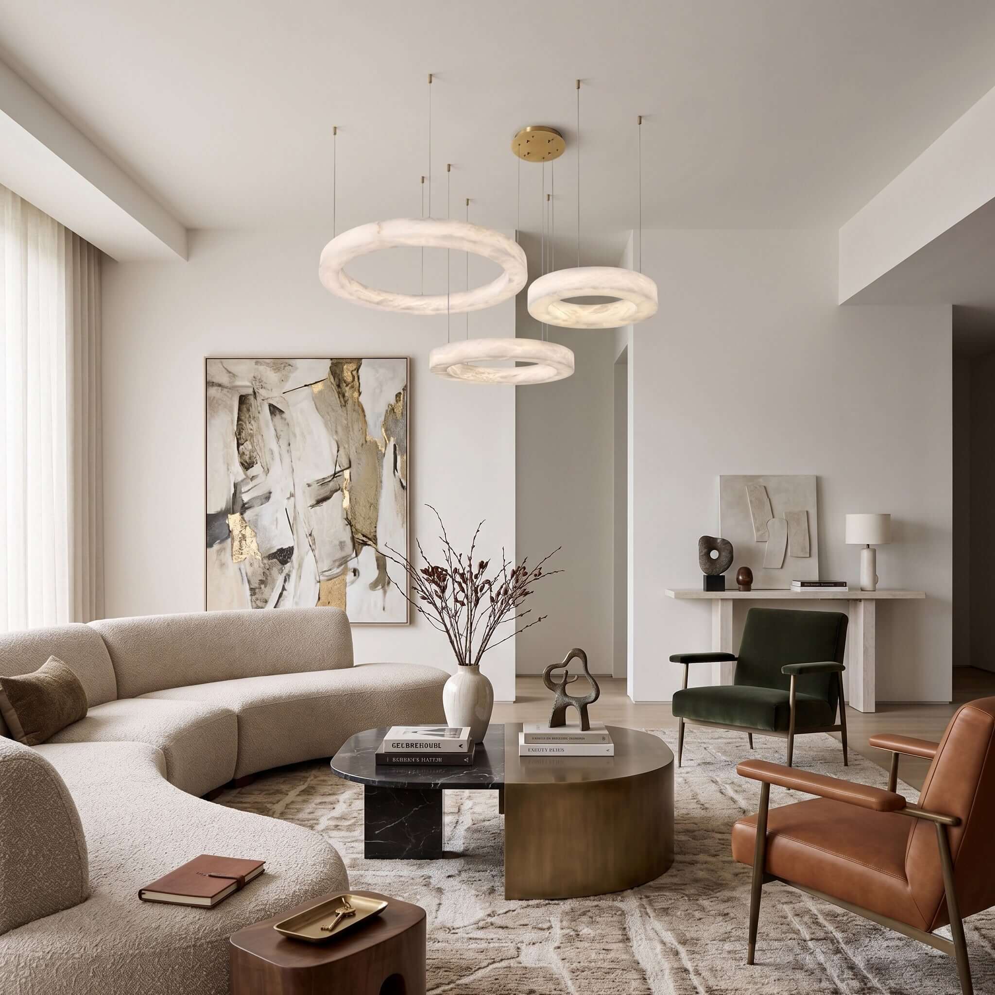 Marika Alabaster Chandelier