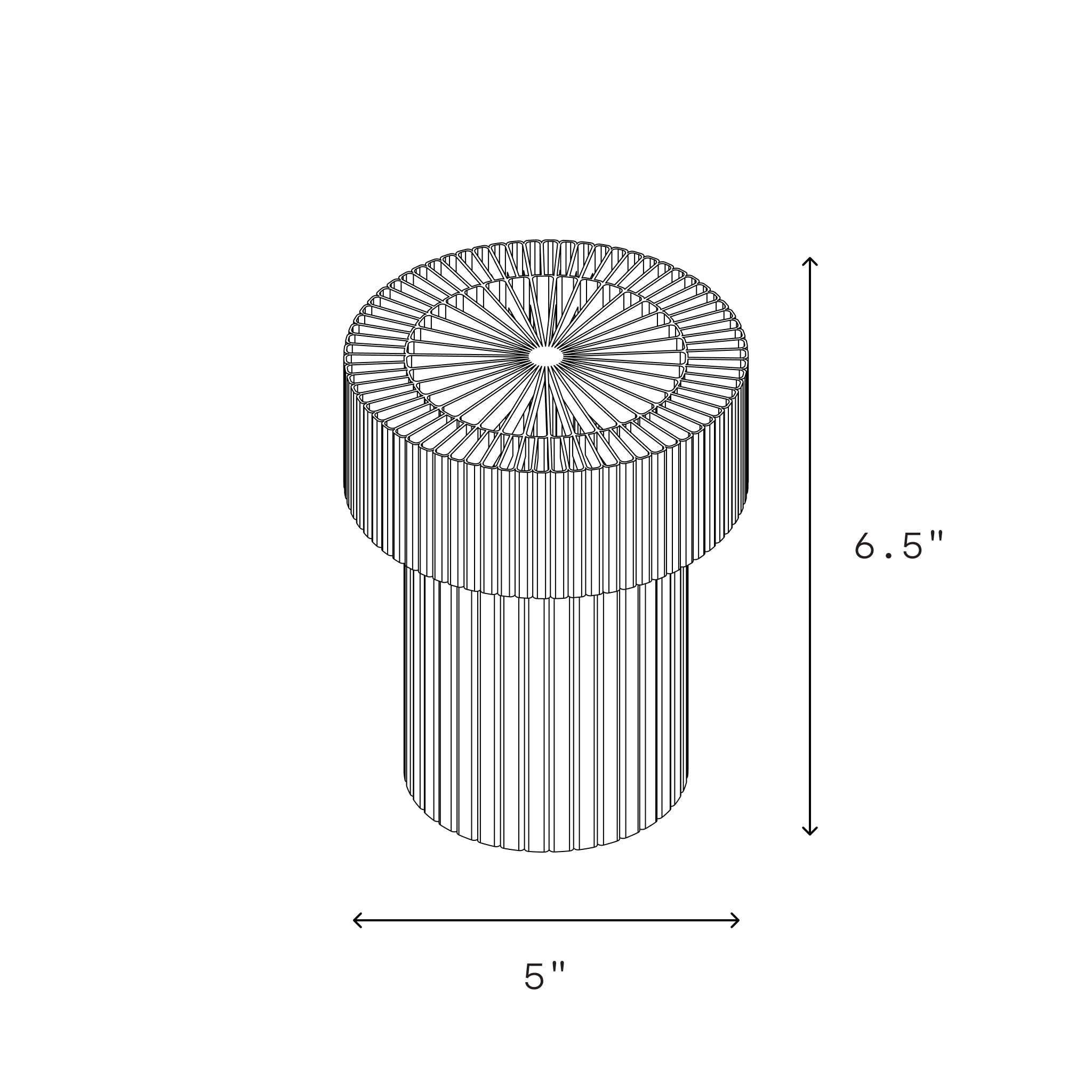 Cordless Mini Drum Lamp