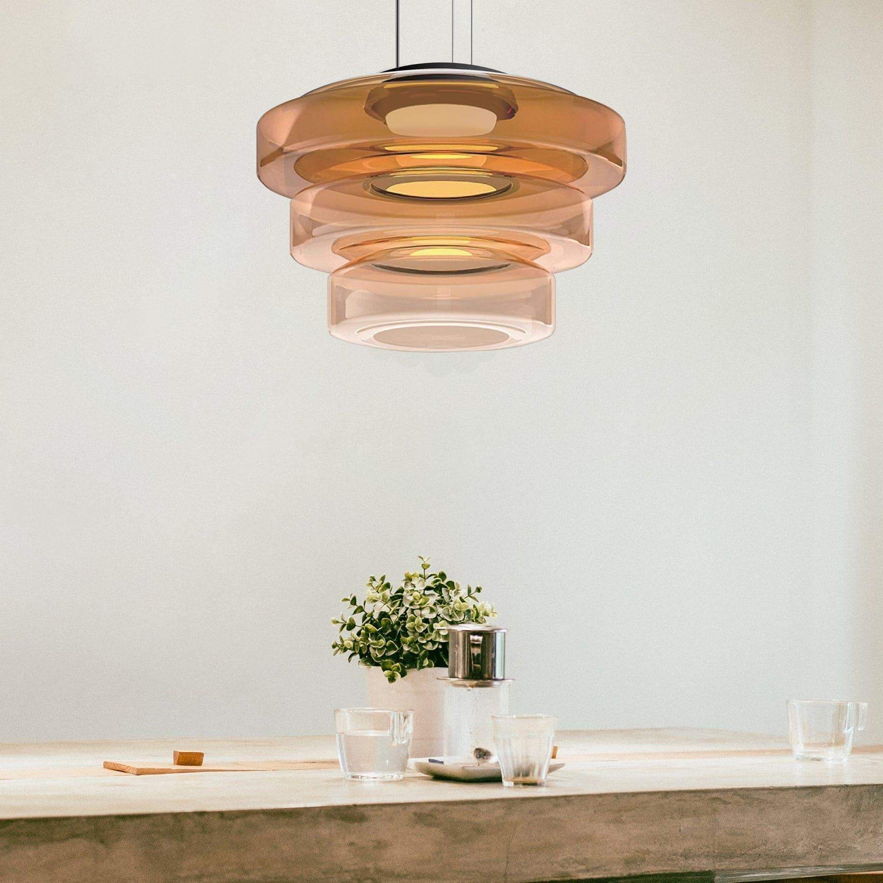 Levels Glass Pendant Light