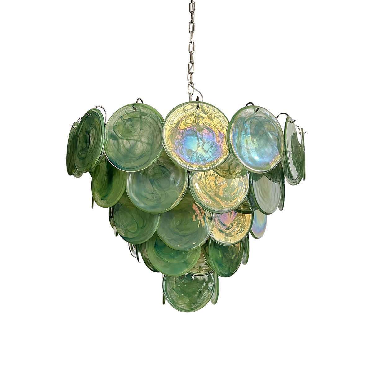 Murano Disk Chandelier 27"