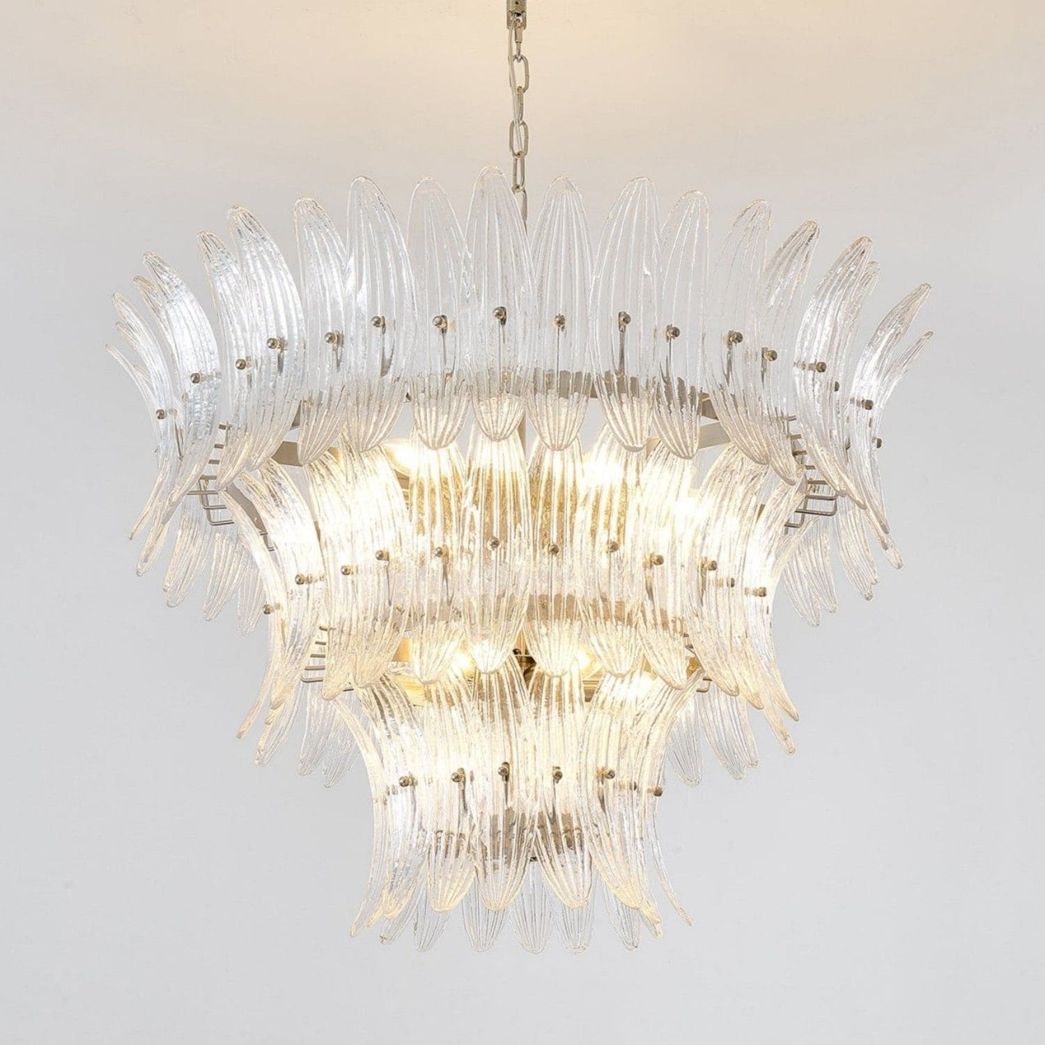 Murano Palmette Glass Chandelier