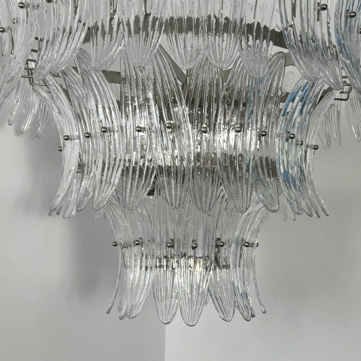 Murano Palmette Glass Chandelier