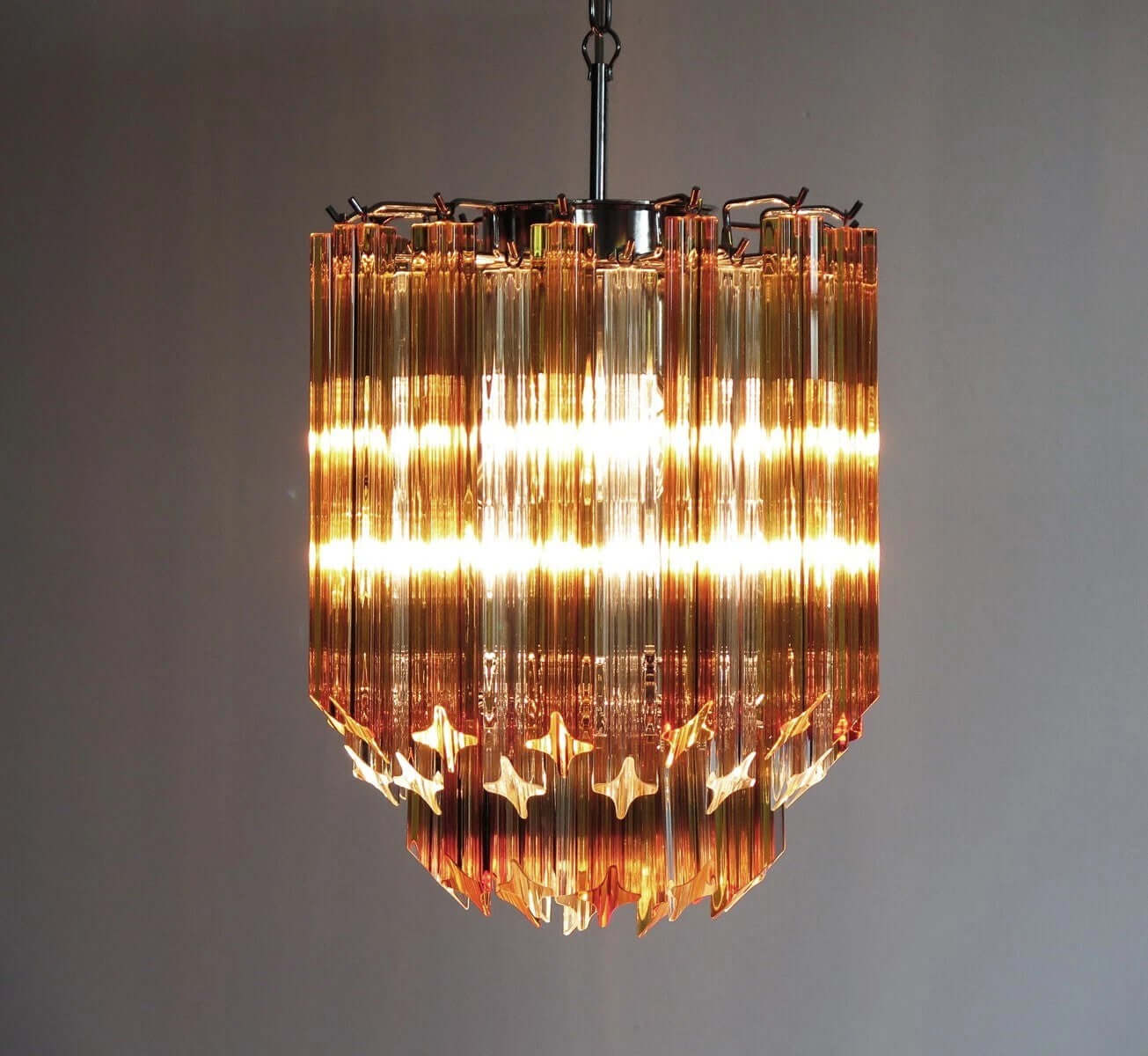 Murano Prisms Chandelier 12"