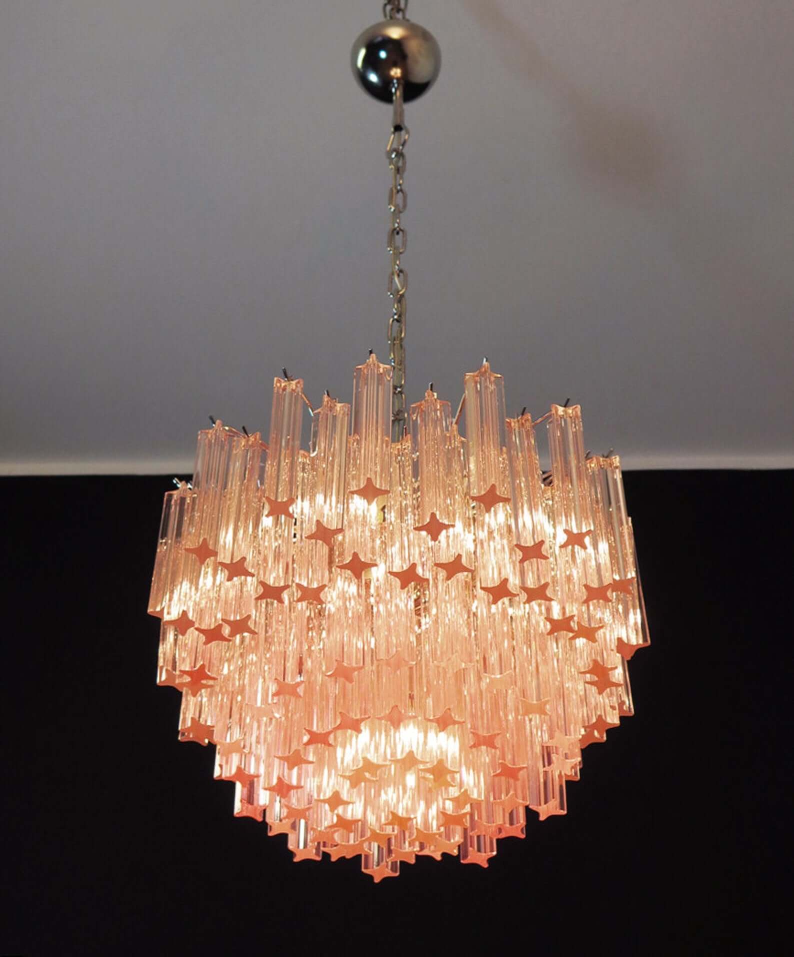 Murano Prisms Chandelier 18"