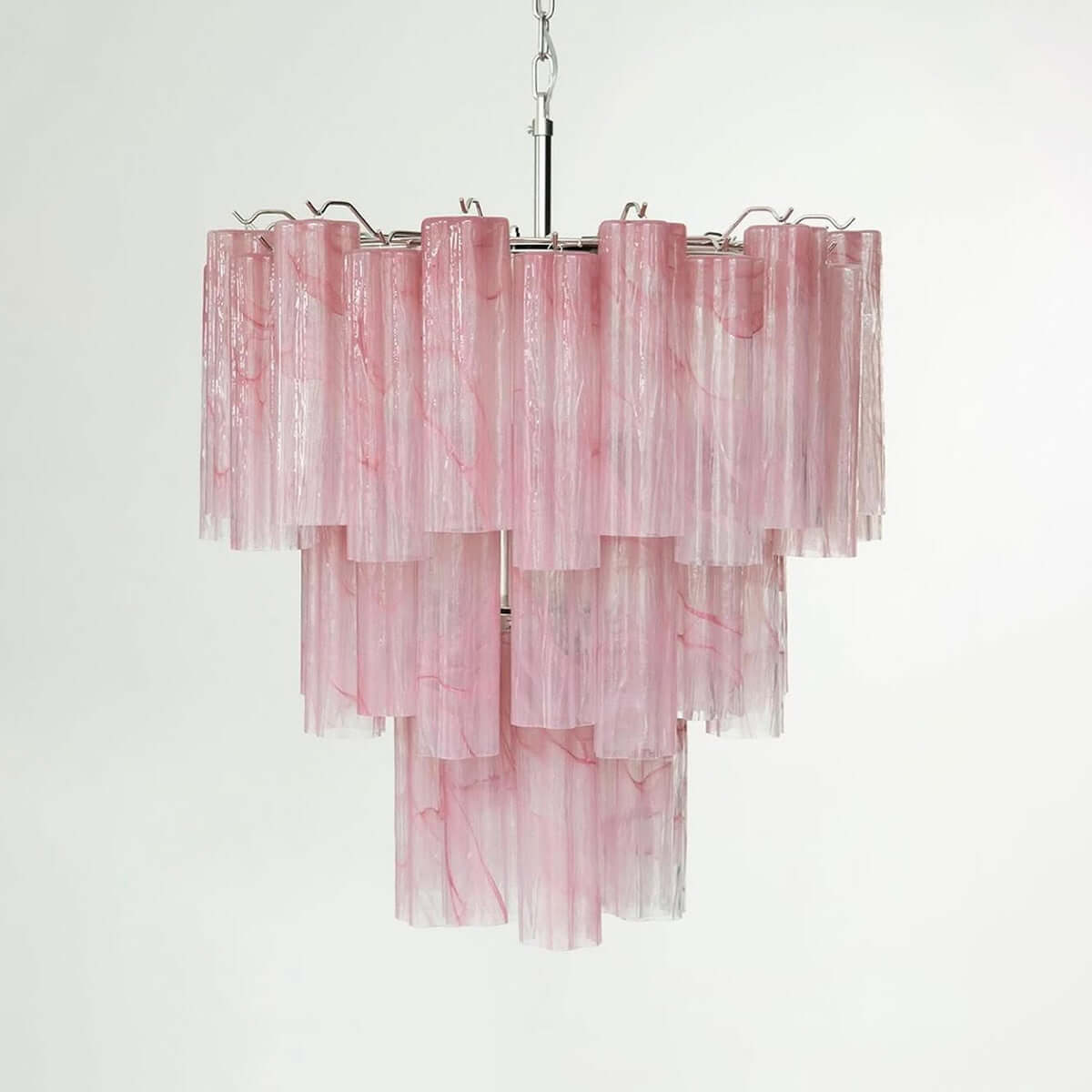 Murano Tubes Chandelier 26"
