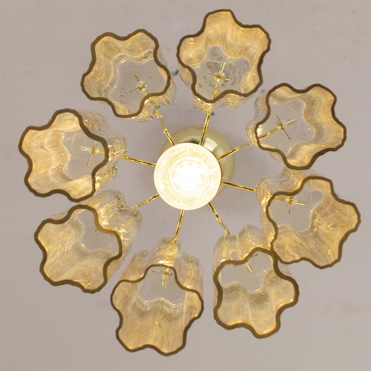 Murano Tubes Chandelier 11"
