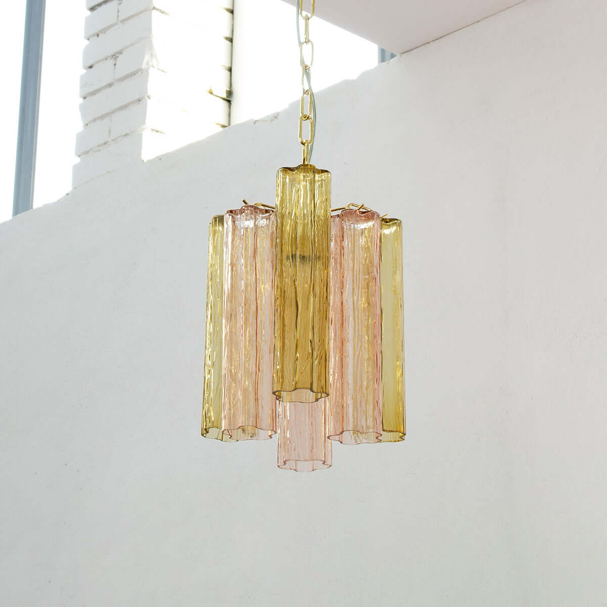 Murano Tubes Chandelier 11"