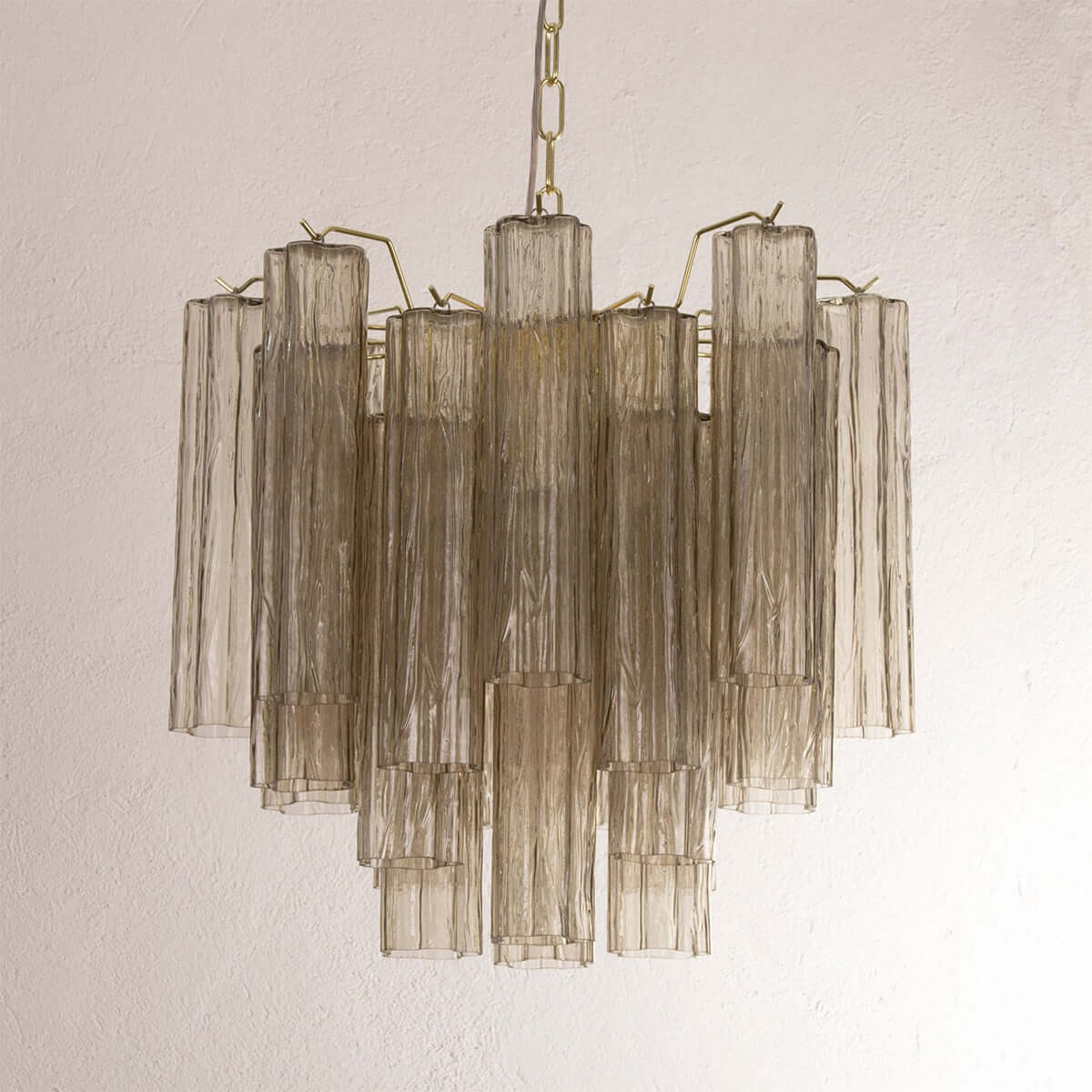Murano Tubes Chandelier 20"