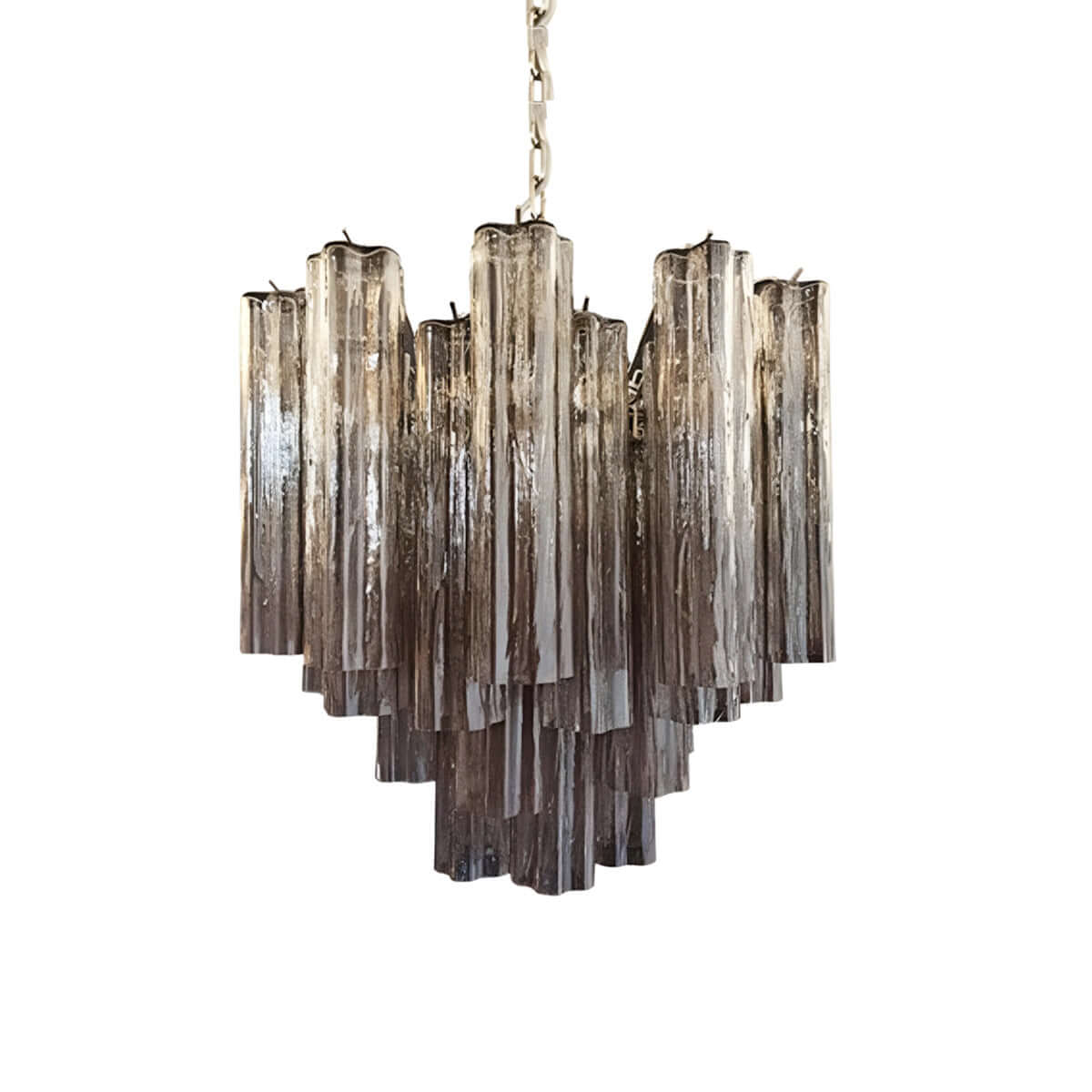 Murano Tubes Chandelier 20"