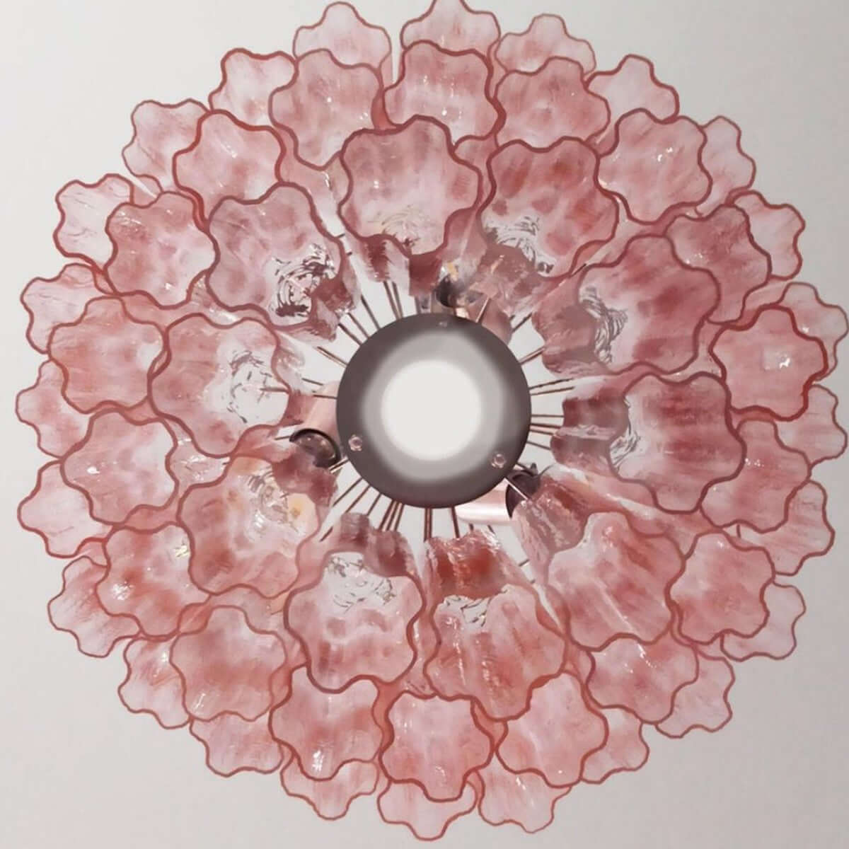 Murano Tubes Chandelier 25"