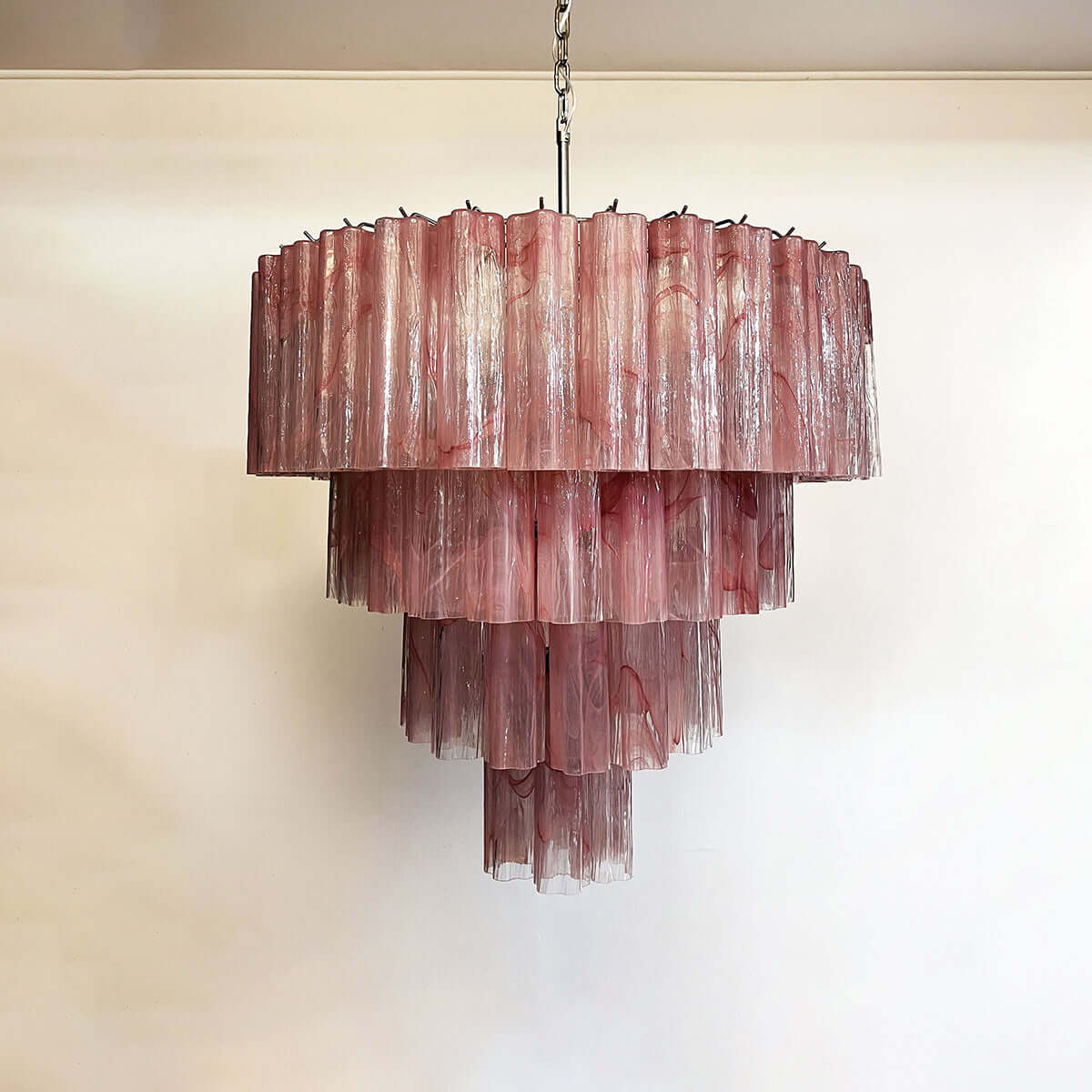 Murano Tubes Chandelier 31.5"