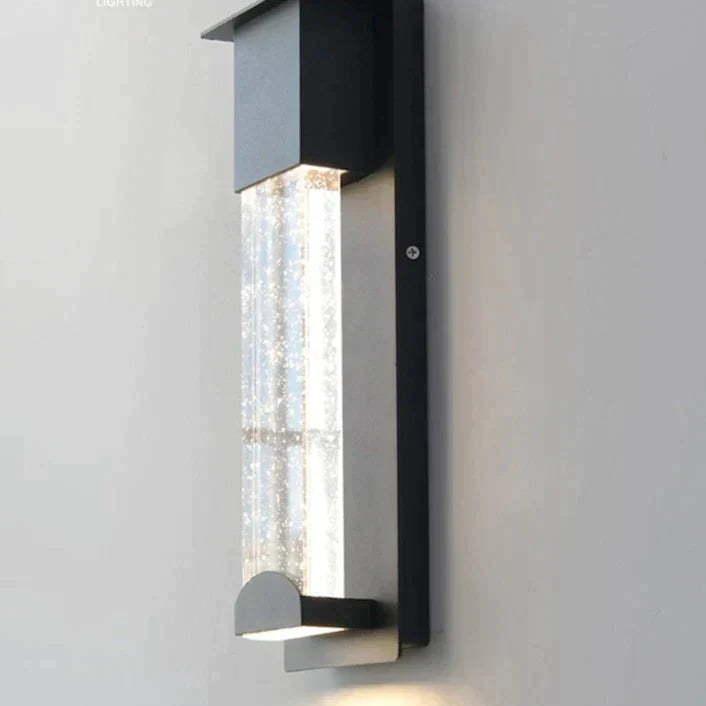 Diane's LED Wall Lighting with PIR Motion Sensor - Crystal Outdoor IP65 Waterproof Sconce for Balcony and Garden