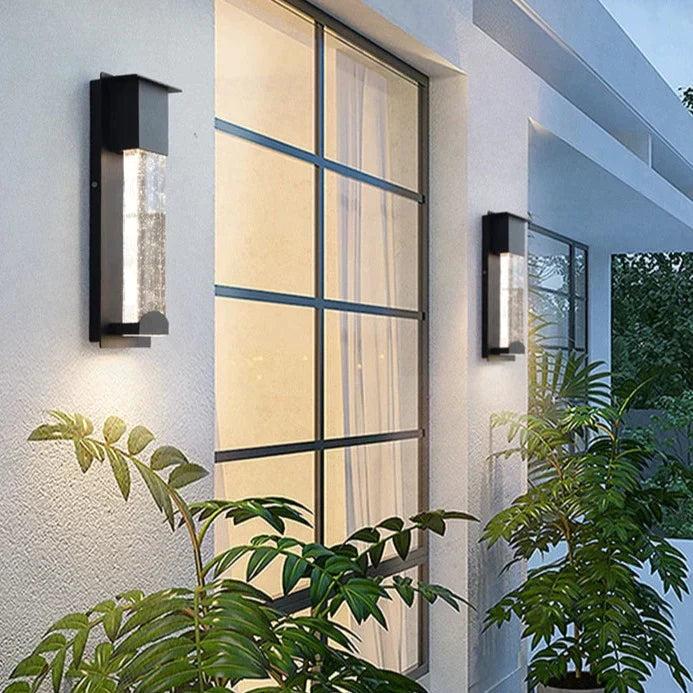 Diane's LED Wall Lighting with PIR Motion Sensor - Crystal Outdoor IP65 Waterproof Sconce for Balcony and Garden