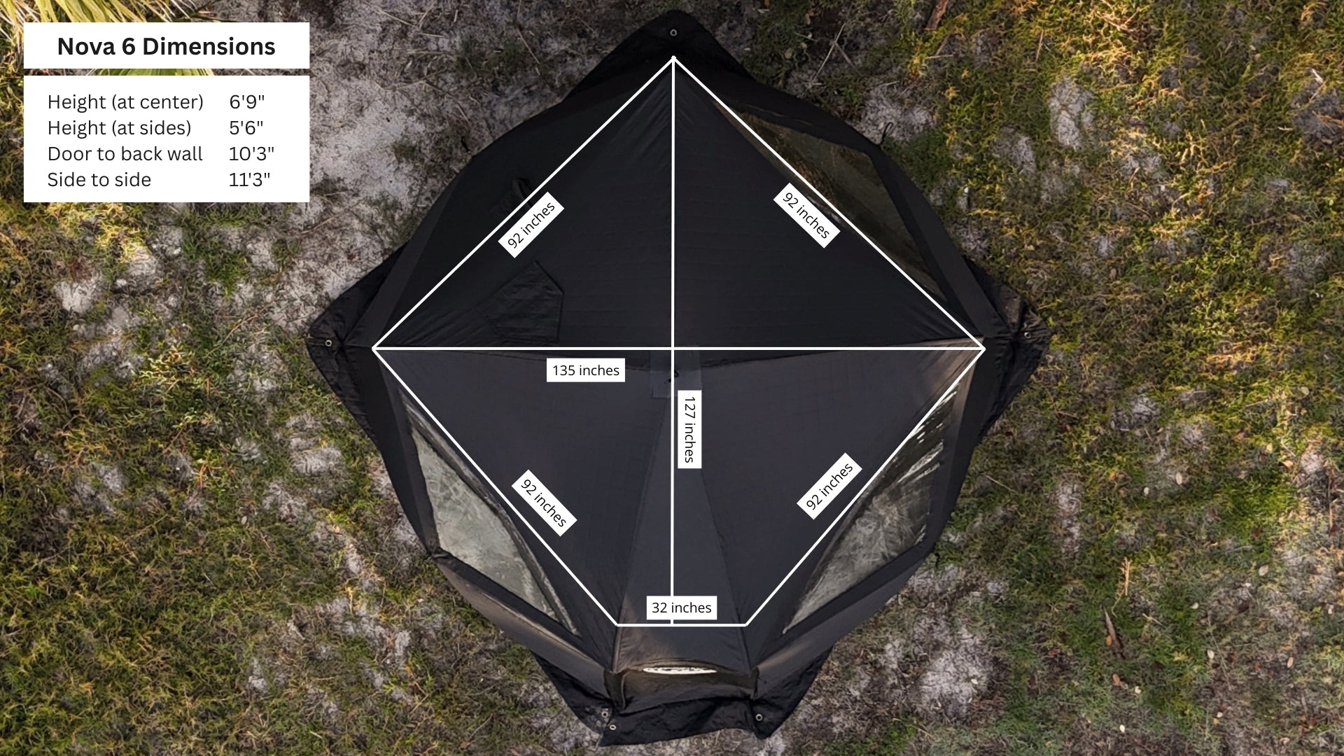 Nova 6 Sauna Tent (6-person; tent only)