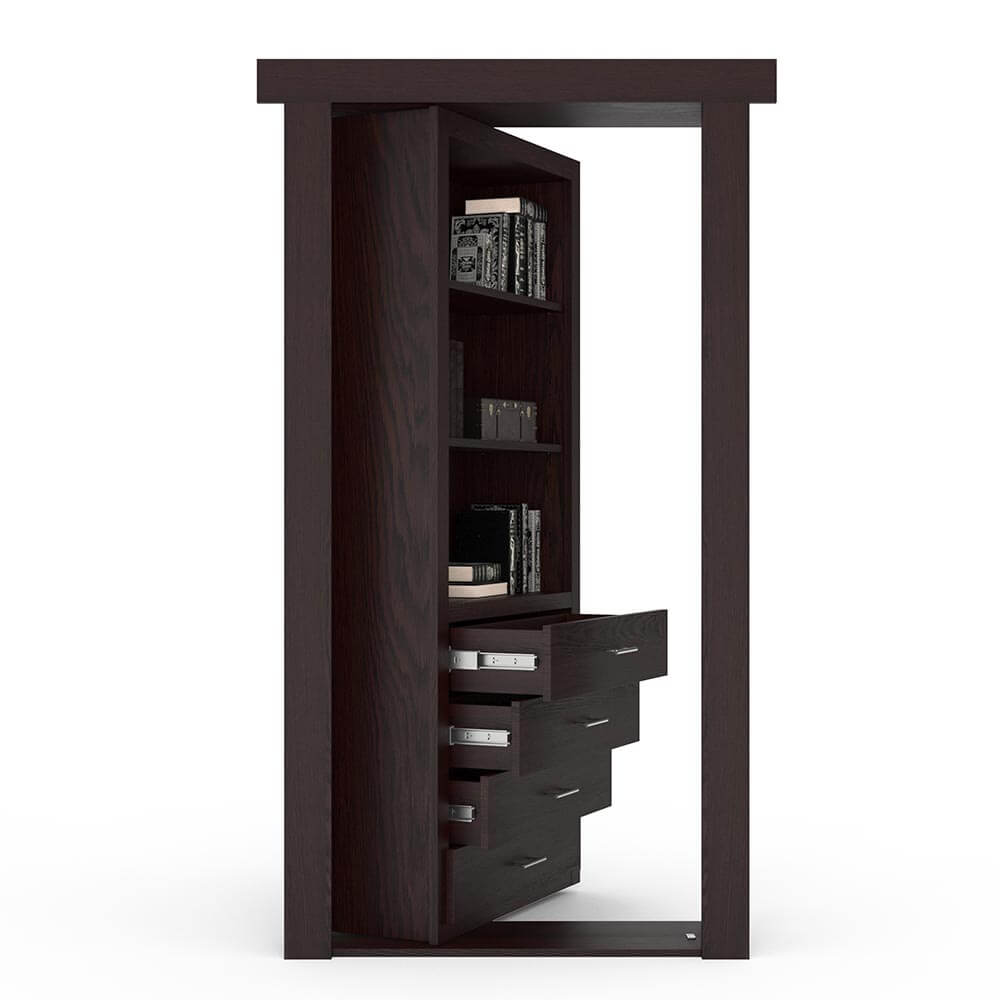 Hidden Flush Mount Oak Dresser Door