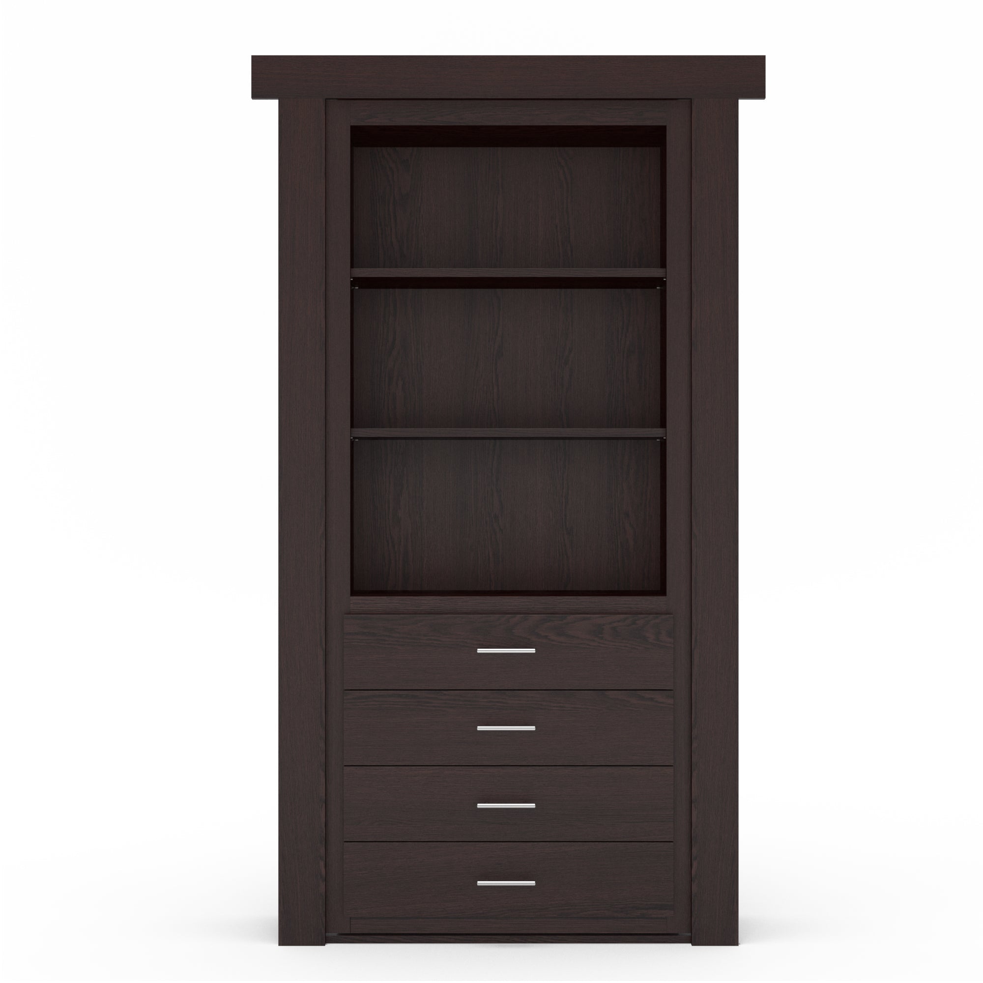 Hidden Flush Mount Oak Dresser Door