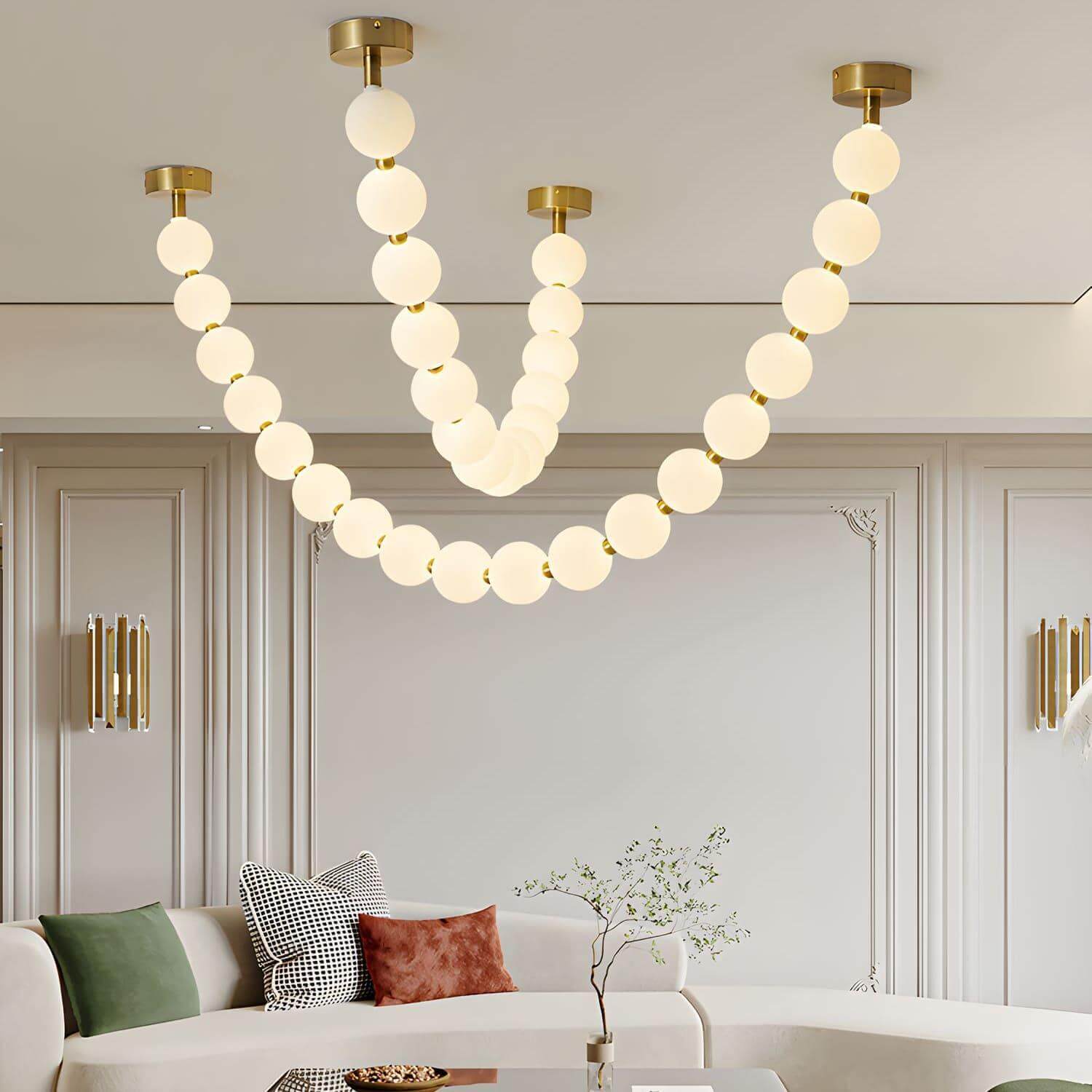 Pearl Necklace Combination Chandelier