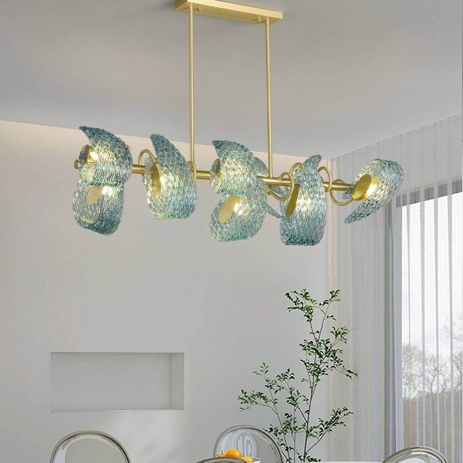 Petal Blue Chandelier