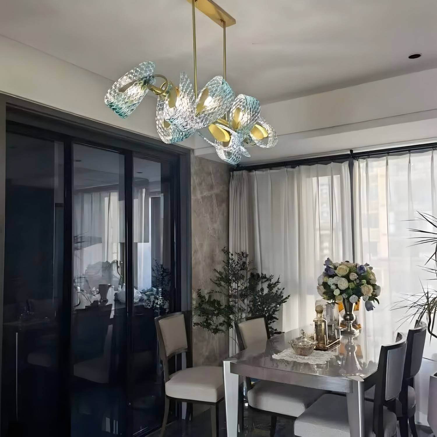 Petal Blue Chandelier