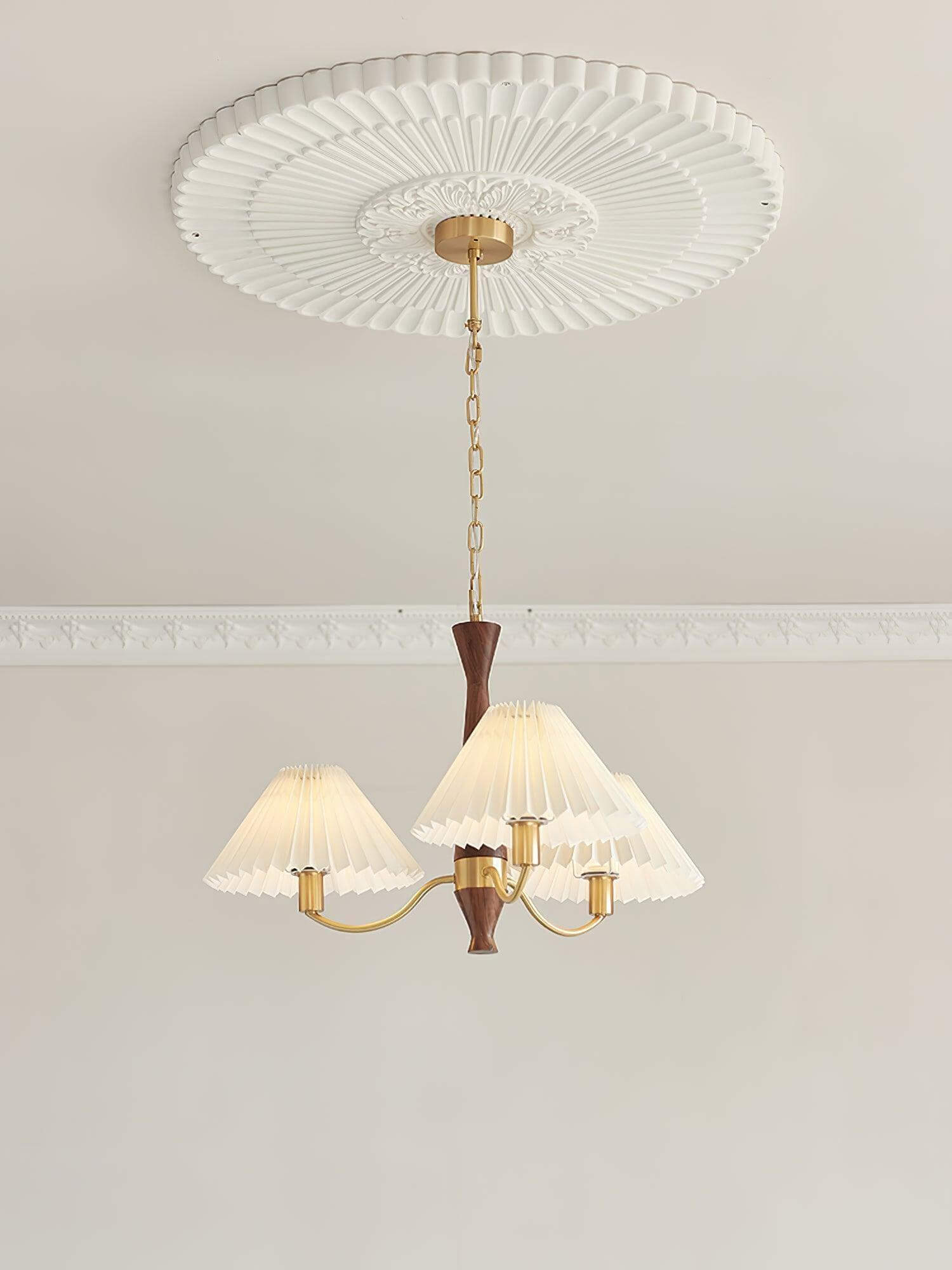 Pleated Chandelier