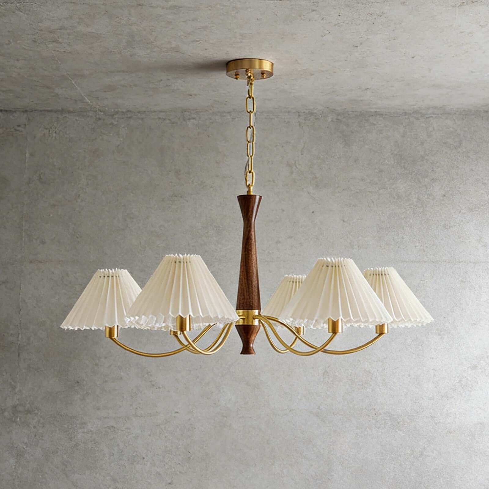 Pleated Chandelier