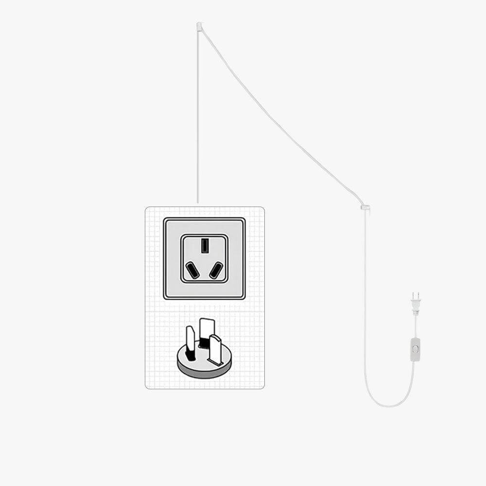 Plug-In Cord with Switch for Pendant Lights (5M / 196")