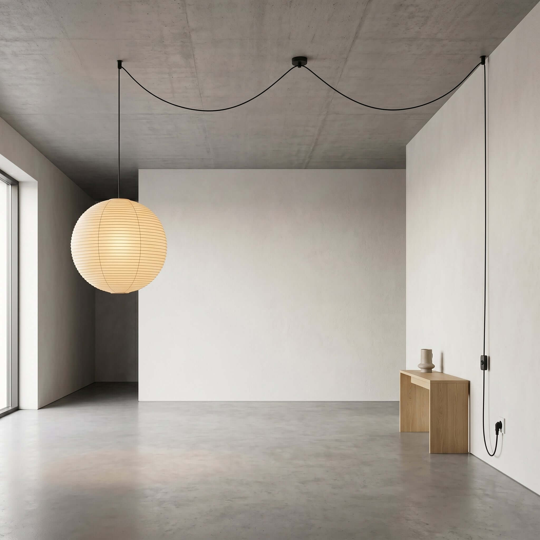 Plug-In Cord with Switch for Pendant Lights (5M / 196")