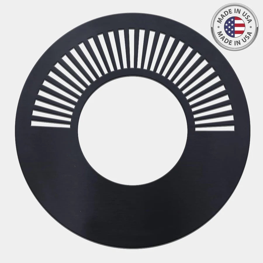 Arteflame Park Series — One-Piece CORTEN Steel Park Grill (40″) with Half Griddle + Half Grill