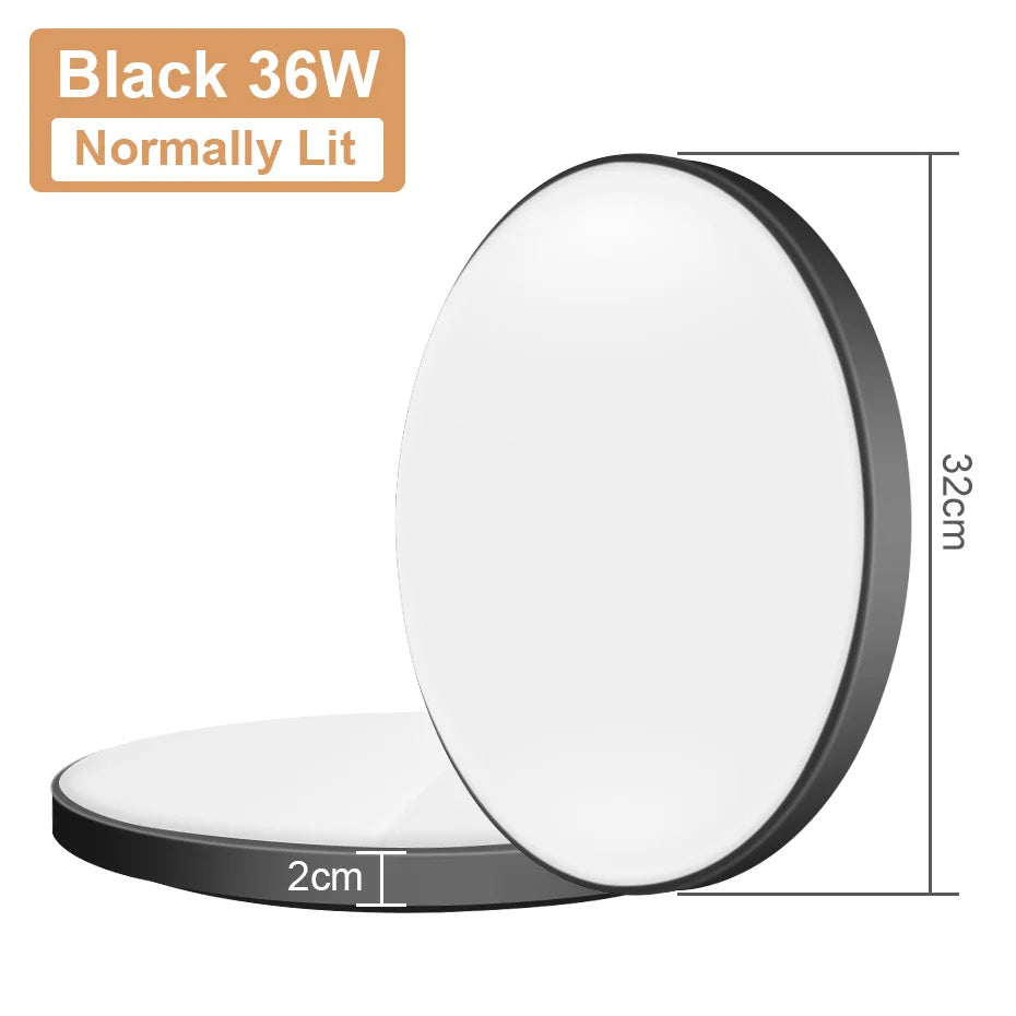 Versatile LED Panel Light - Choose from 12W, 24W, 36W, or 48W - Radar Sensor or Regular LED Downlight for Indoor Spaces