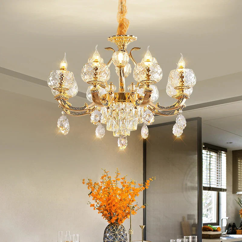 European Modern Simple Chandelier - Luxury Lighting for Home, Villa, Hotel, and Duplex Architectural Spaces